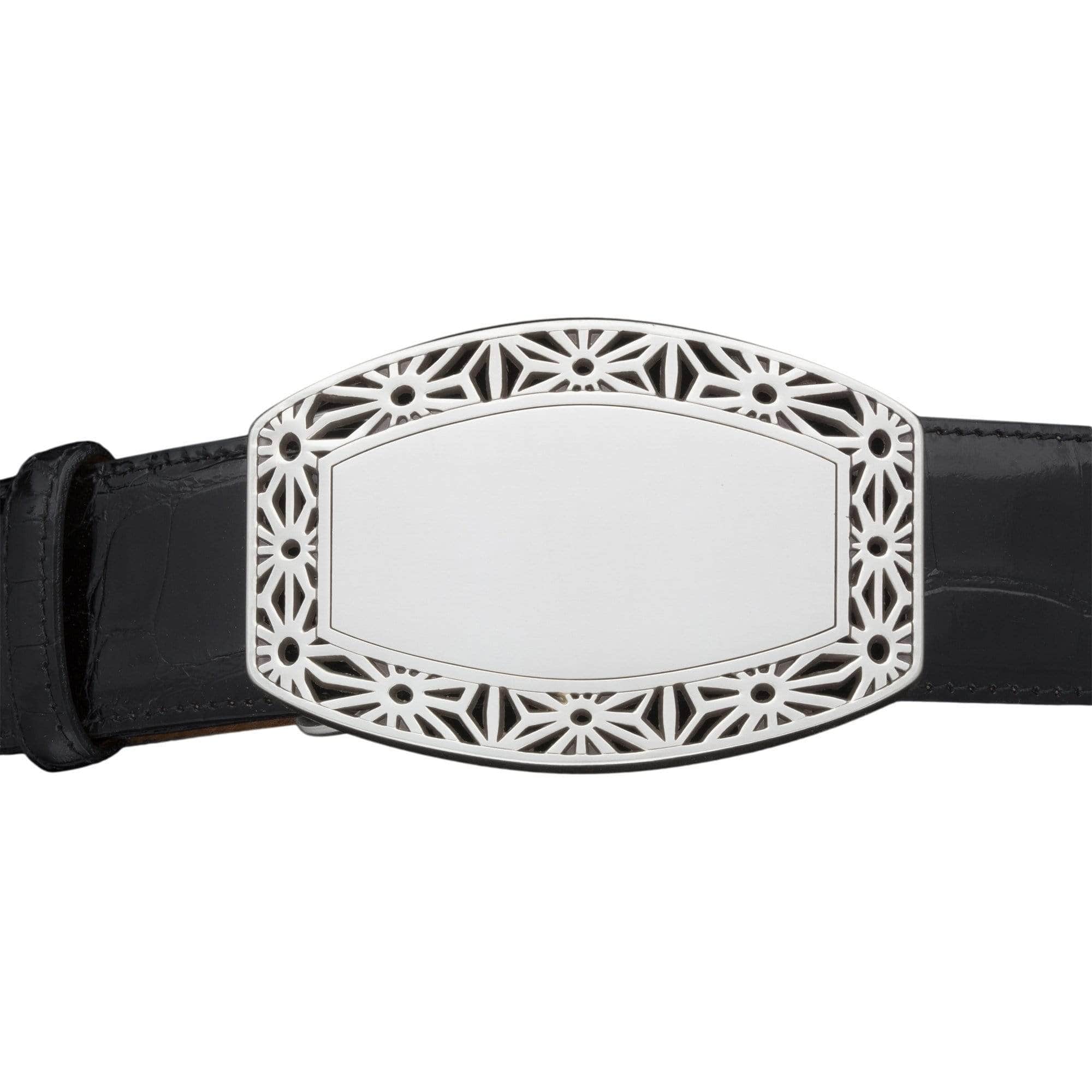 Kalifano Buckles KB40-1597AS - Kalifano Buckle 40mm Sun Struck- Antique Silver KB40-1597AS