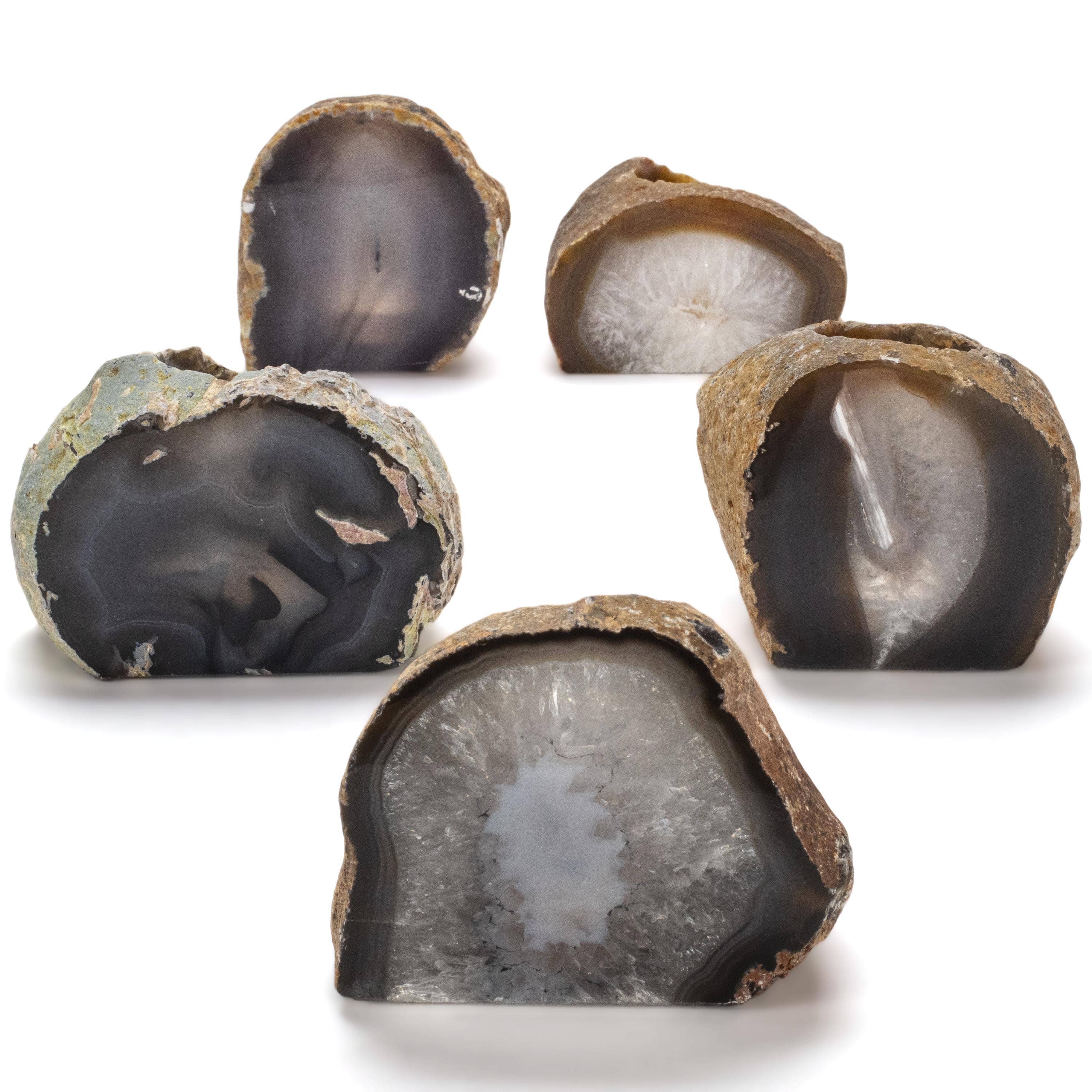 Kalifano Candle Holders Natural Agate Candle and Pen Holder GCH-AG