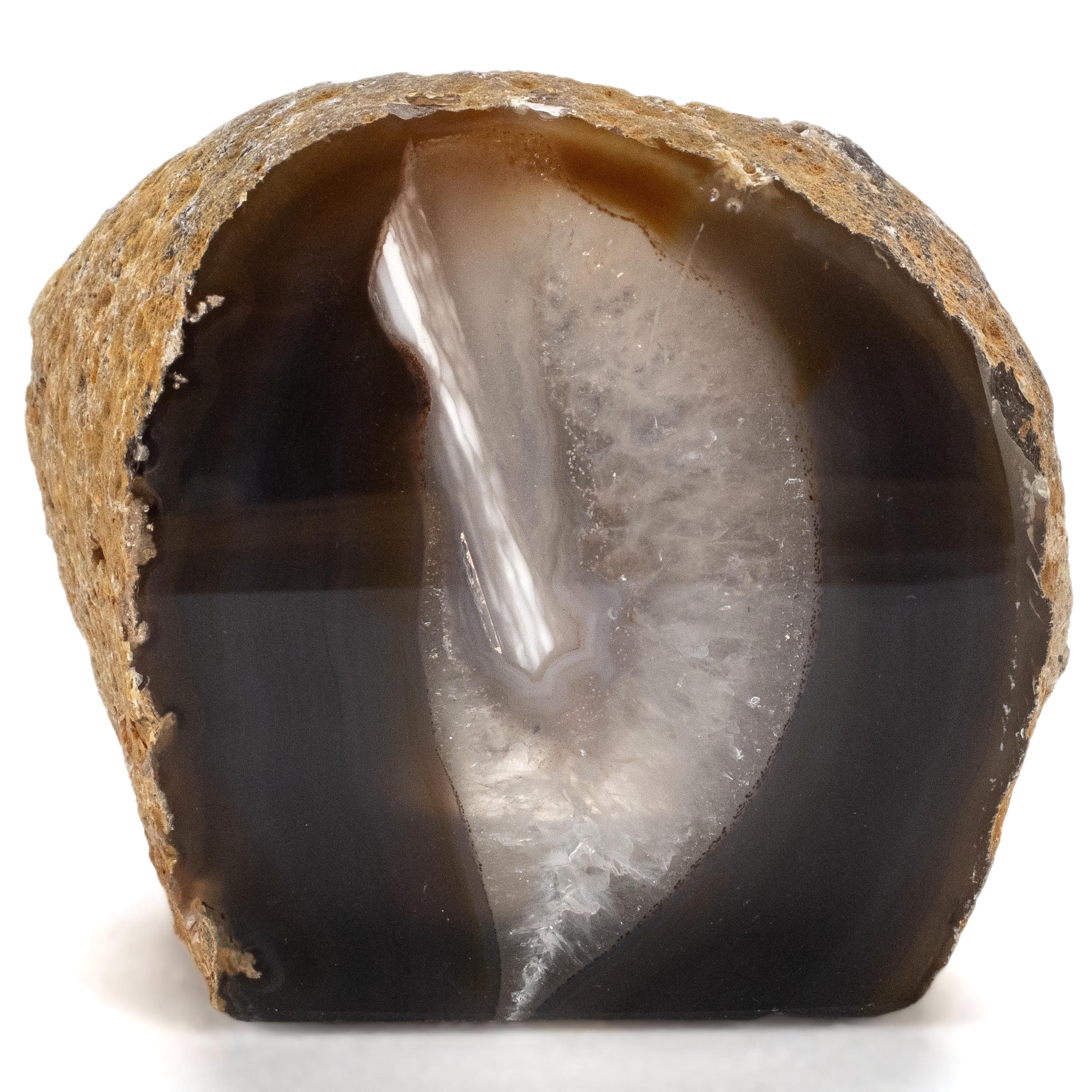Kalifano Candle Holders Natural Agate Candle and Pen Holder GCH-AG