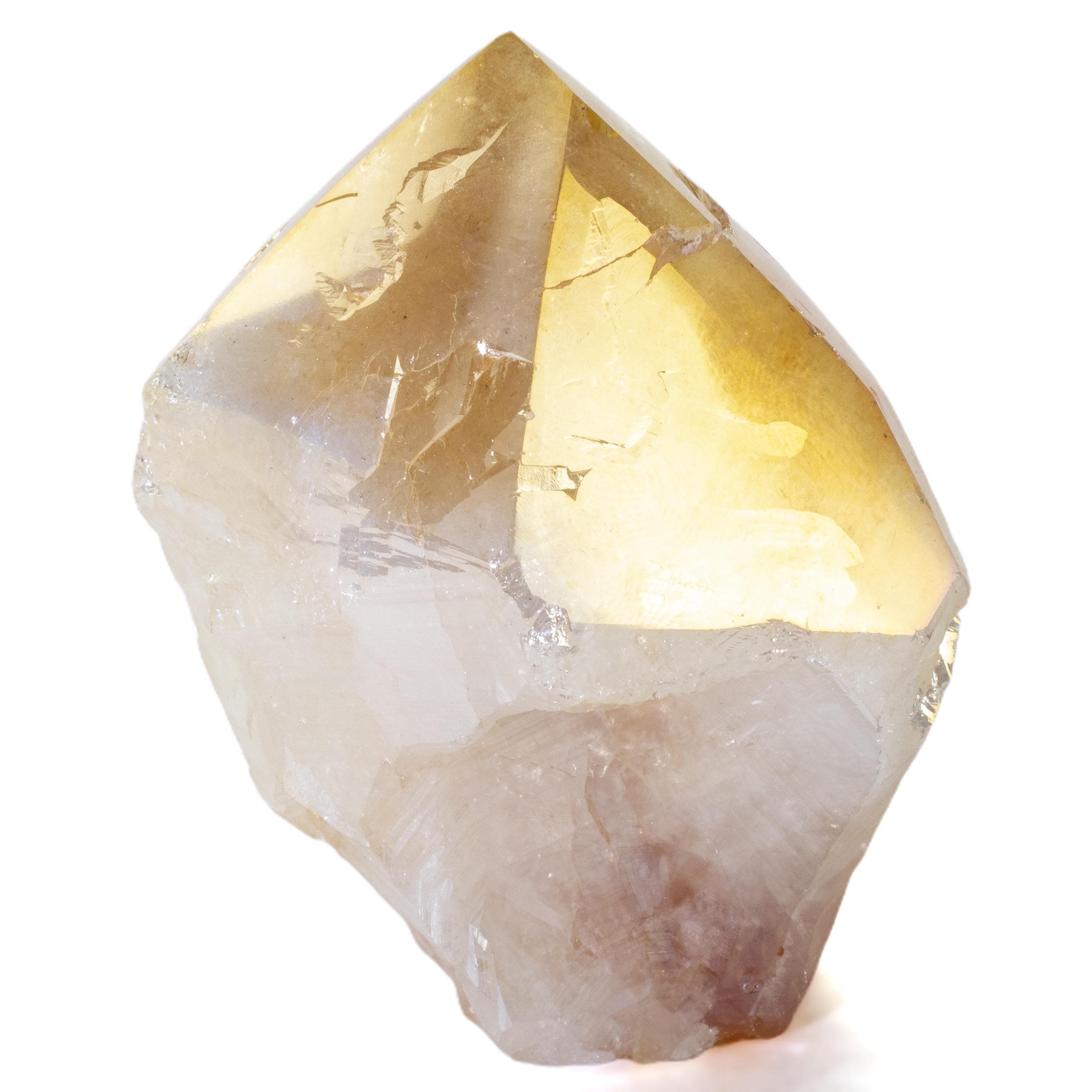 KALIFANO Citrine Aura Borealis Citrine Point - 180 g ABP180-CT