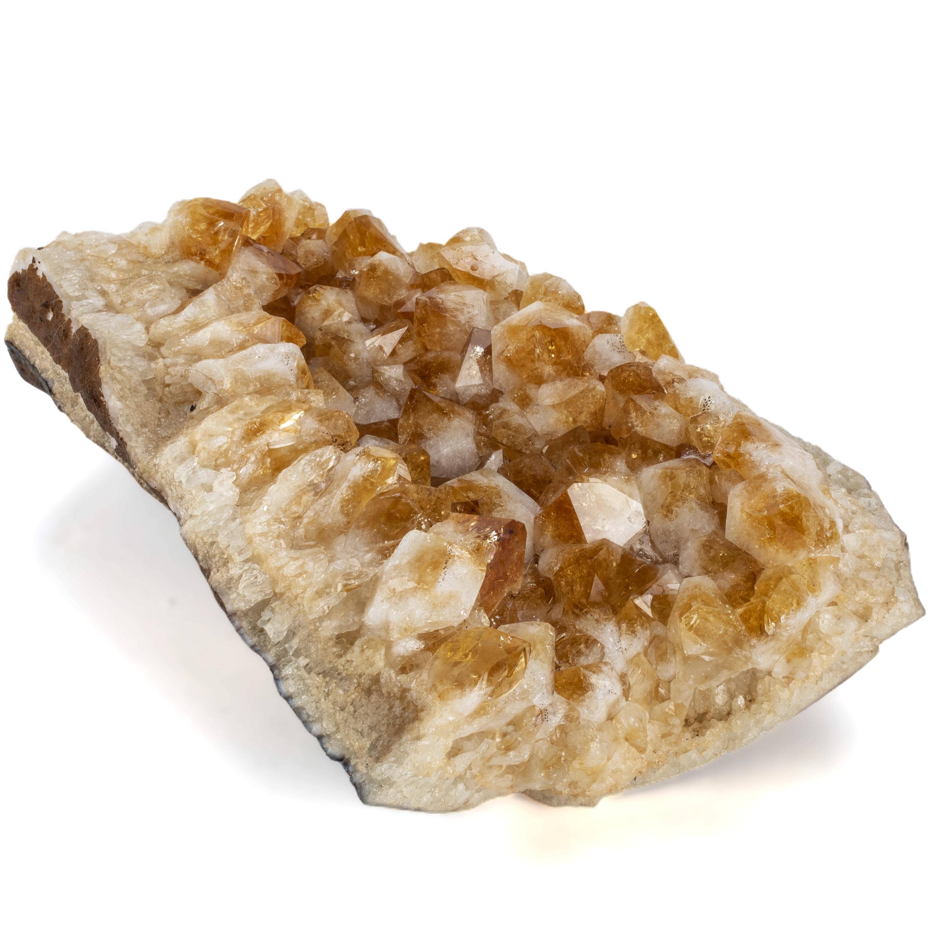 Kalifano Citrine Citrine Geode - 11.5 in. / 14.3 lbs BCG2800.007