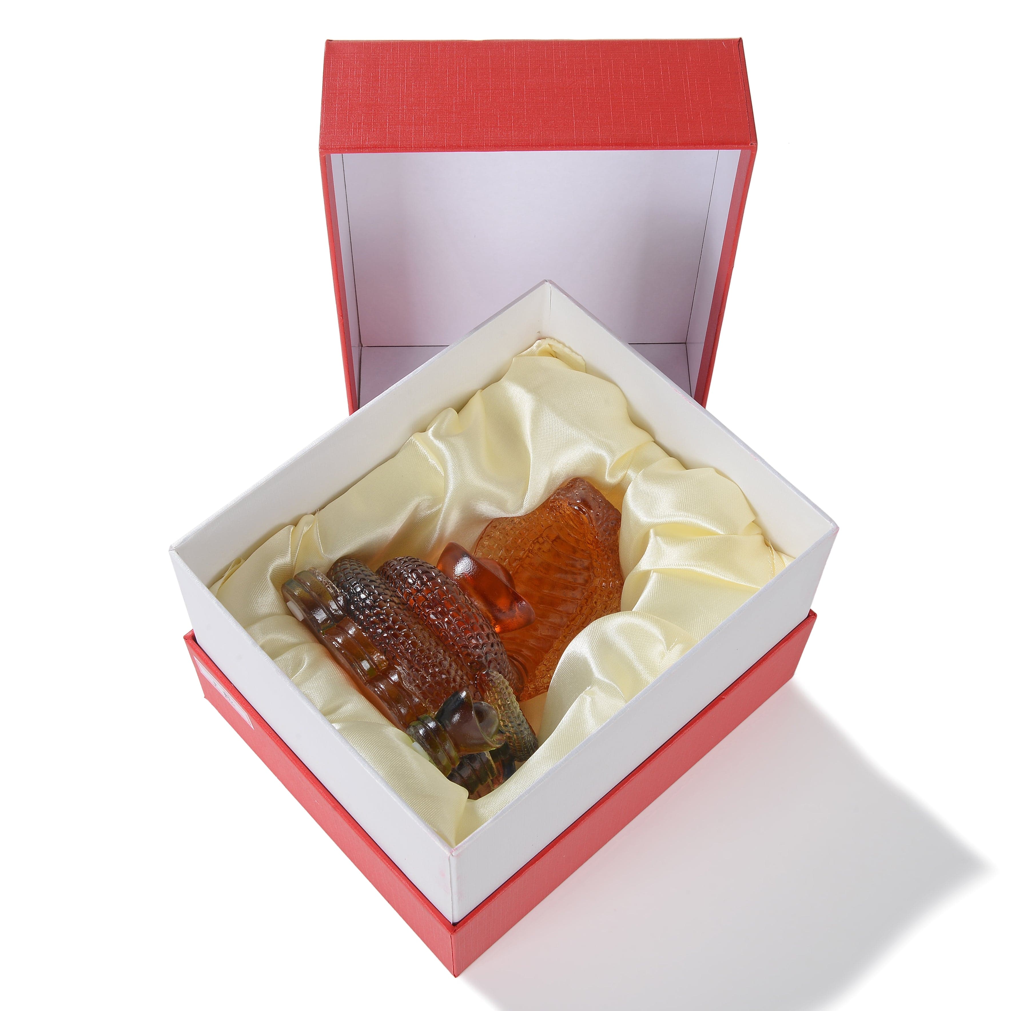 Kalifano Crystal Carving Exquisite Snake Crystal Carving - A Symbol of Wisdom and Intuition CRZ210-SNA