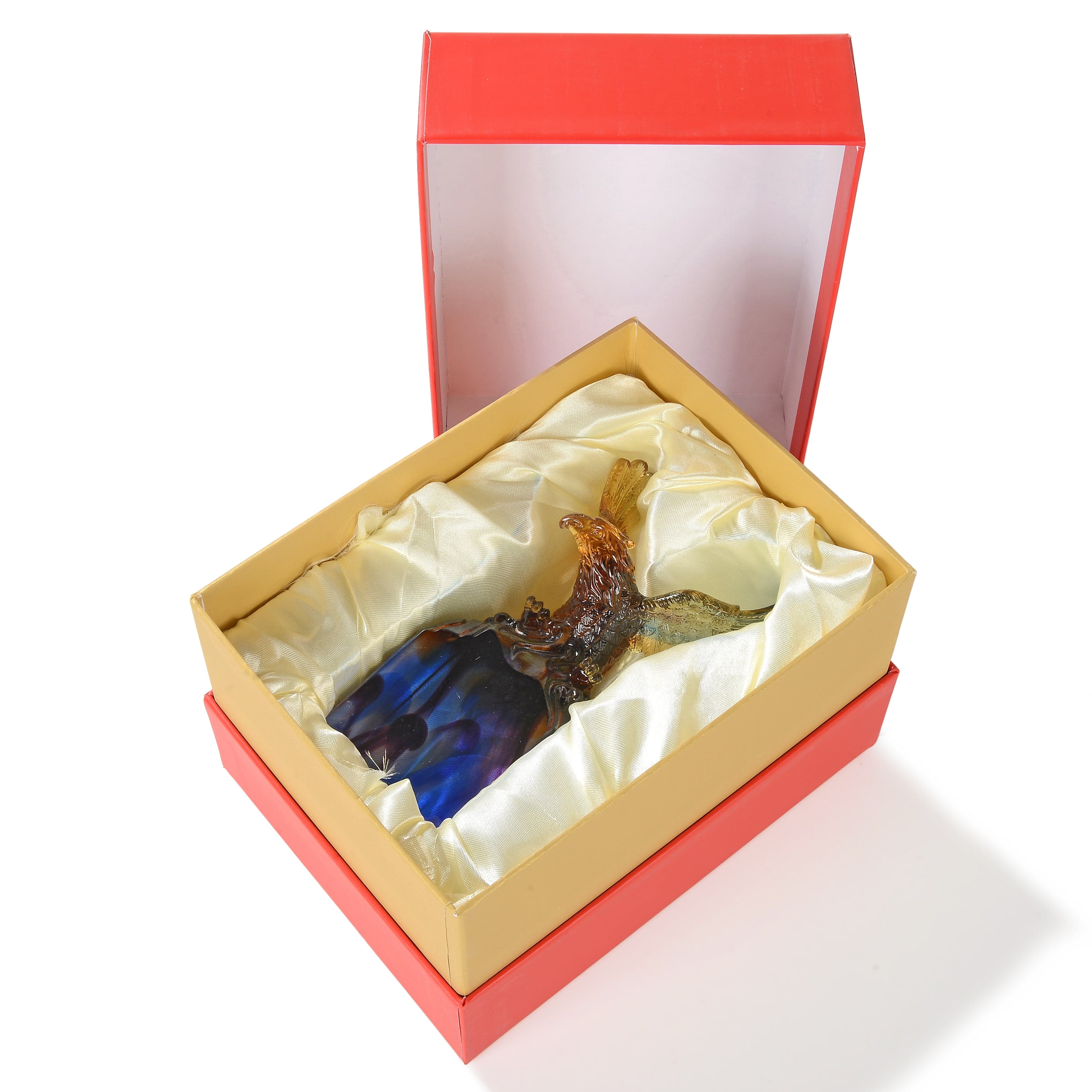 Kalifano Crystal Carving Majestic Eagle Crystal Carving - A Symbol of Freedom and Independence CR230-EAG