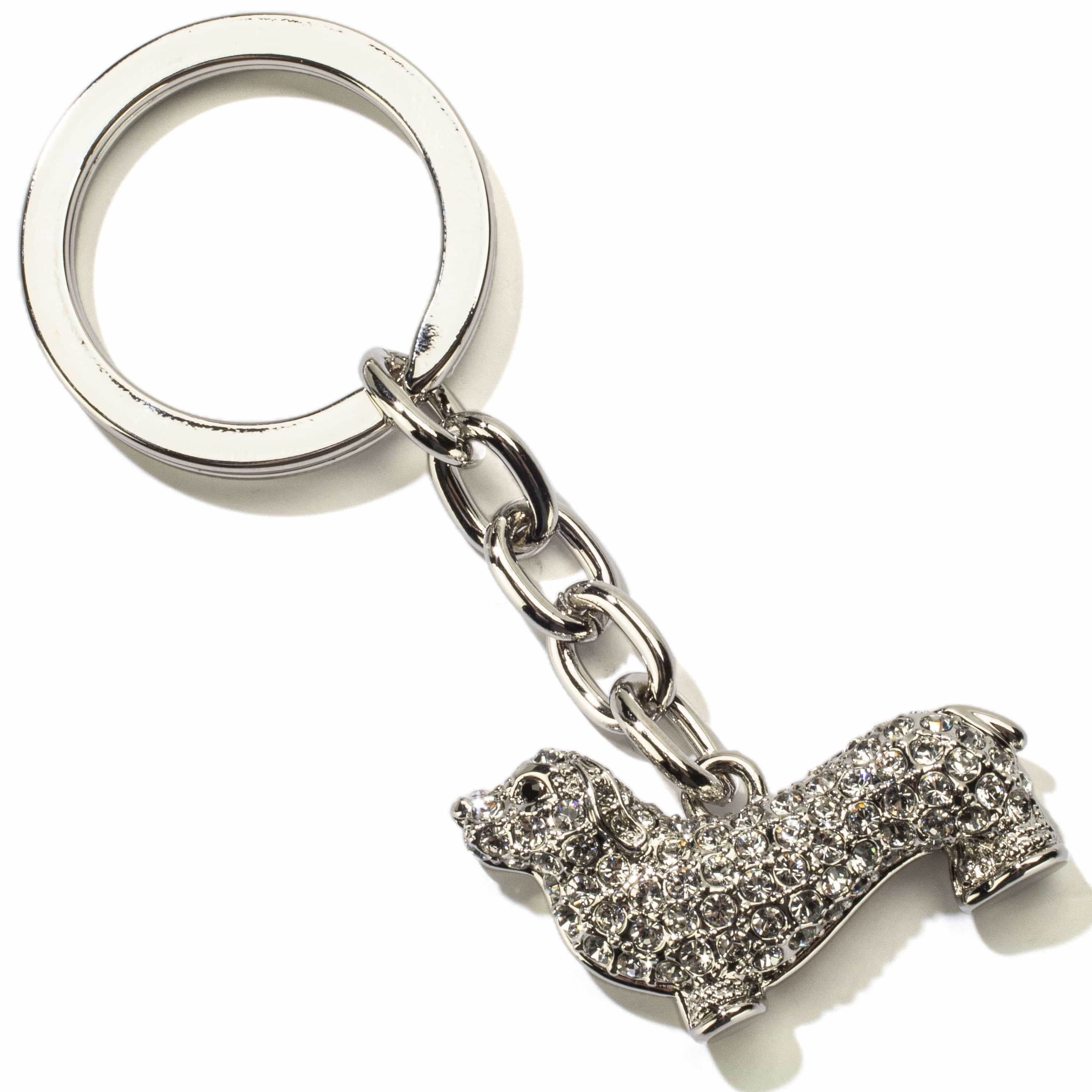 Kalifano Crystal Keychains Dachshund Keychain made with Swarovski Crystals SKC-071