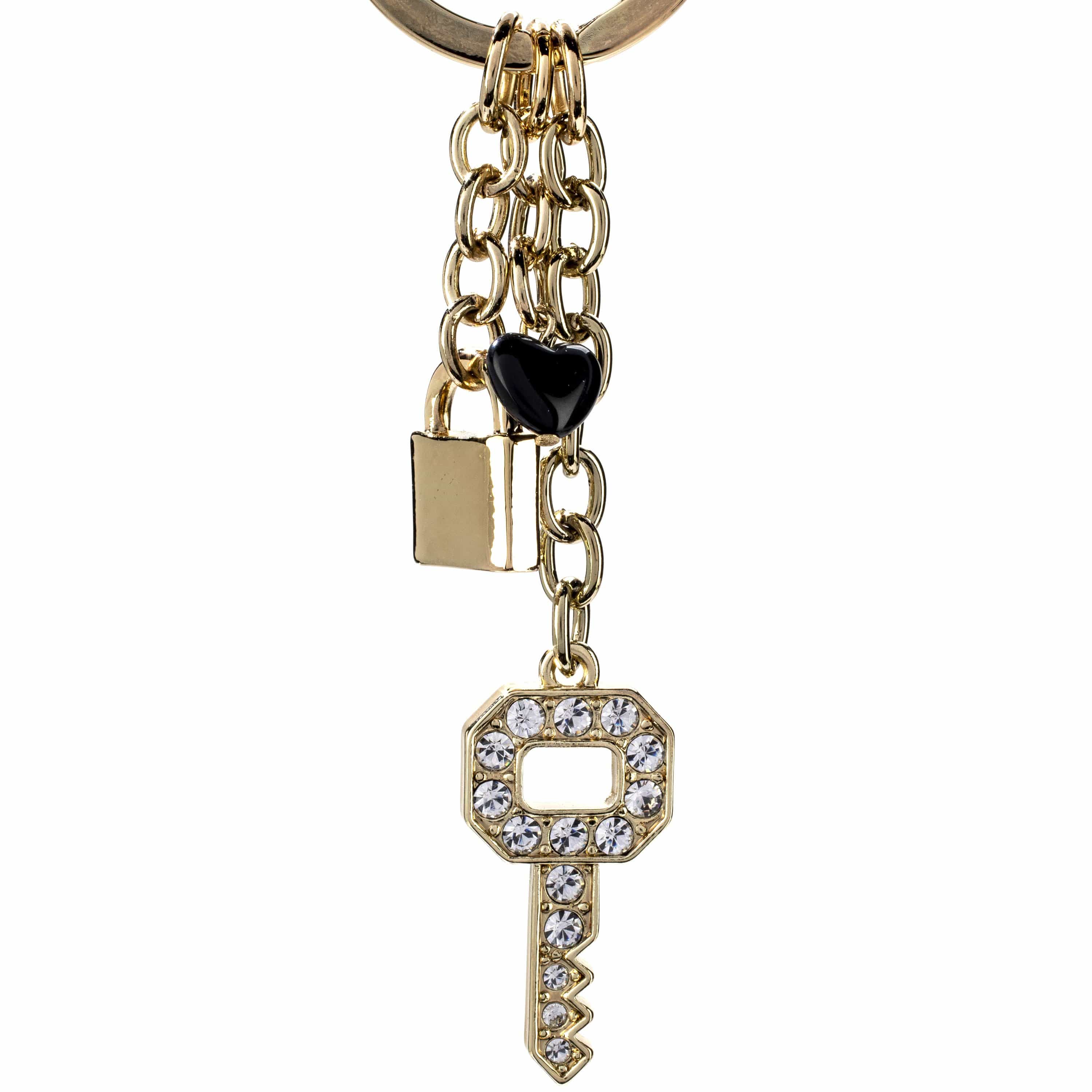 Kalifano Crystal Keychains Key with Lock Keychain made with Swarovski Crystals SKC-185