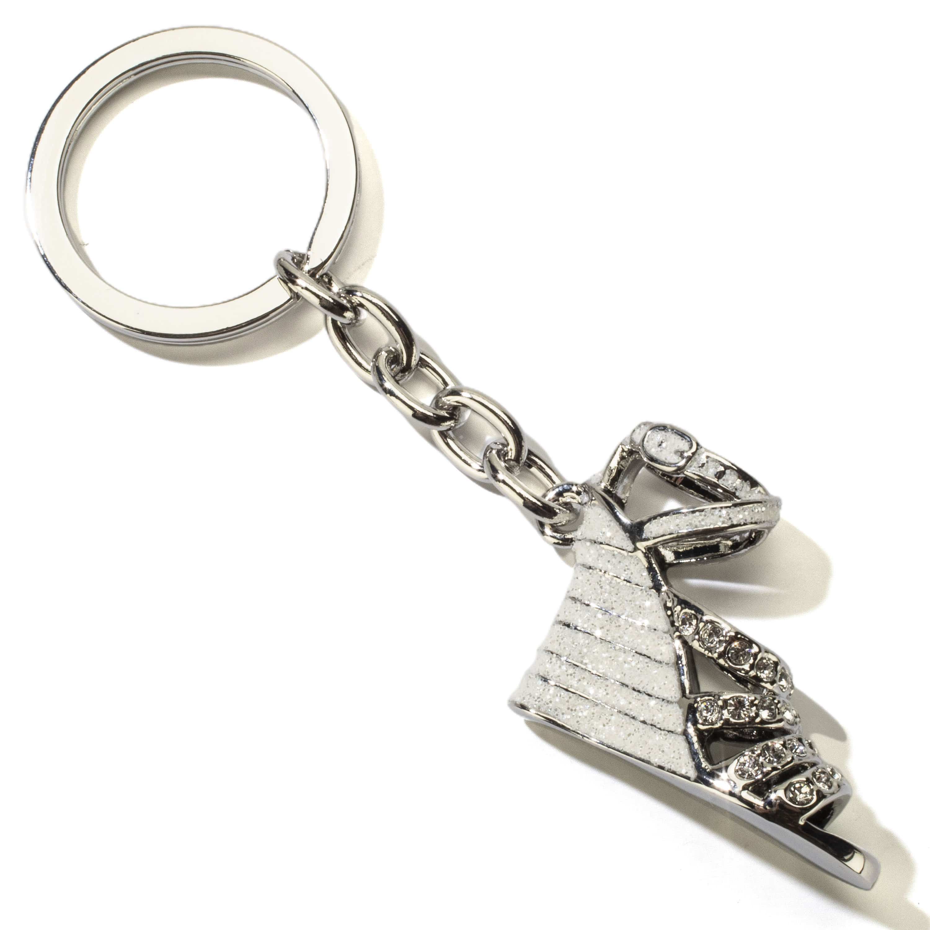Kalifano Crystal Keychains Opal Dress Shoe Keychain made with Swarovski Crystals SKC-169