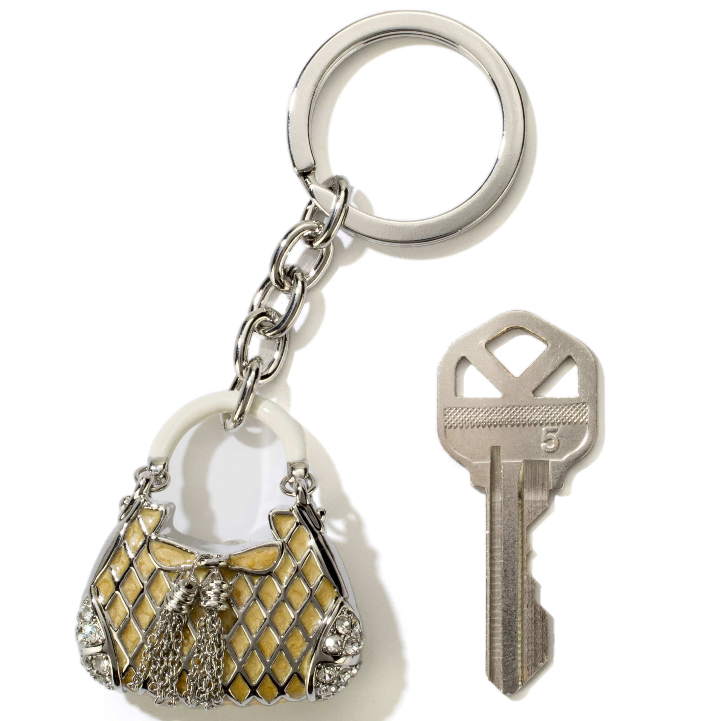 Kalifano Crystal Keychains Purse Keychain made with Swarovski Crystals SKC-055