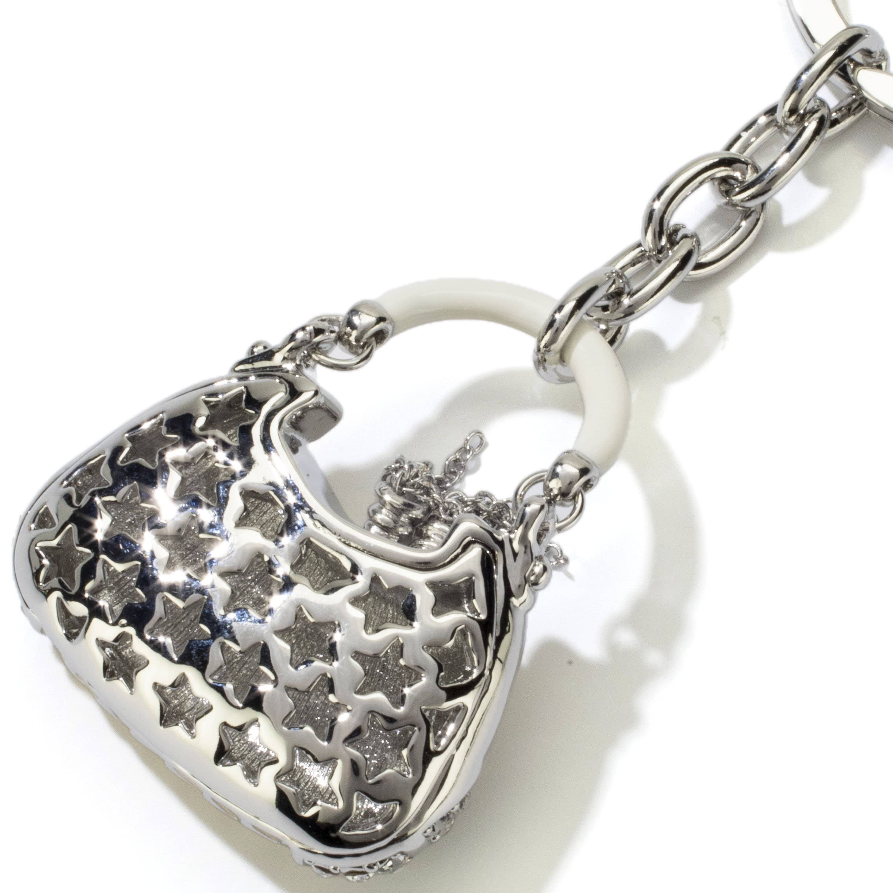 Kalifano Crystal Keychains Purse Keychain made with Swarovski Crystals SKC-055