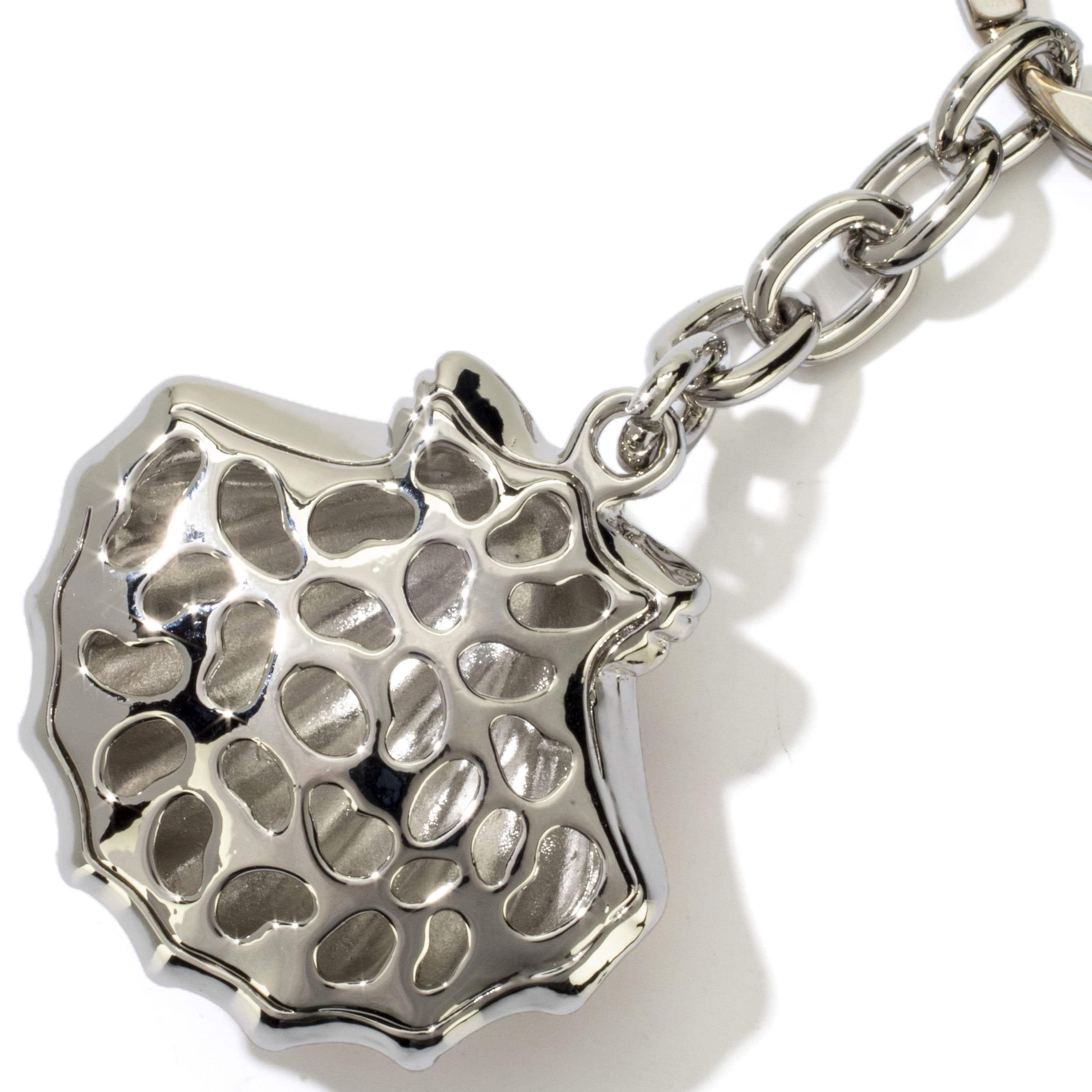 Kalifano Crystal Keychains Rose Clamshell Keychain made with Swarovski Crystals SKC-094