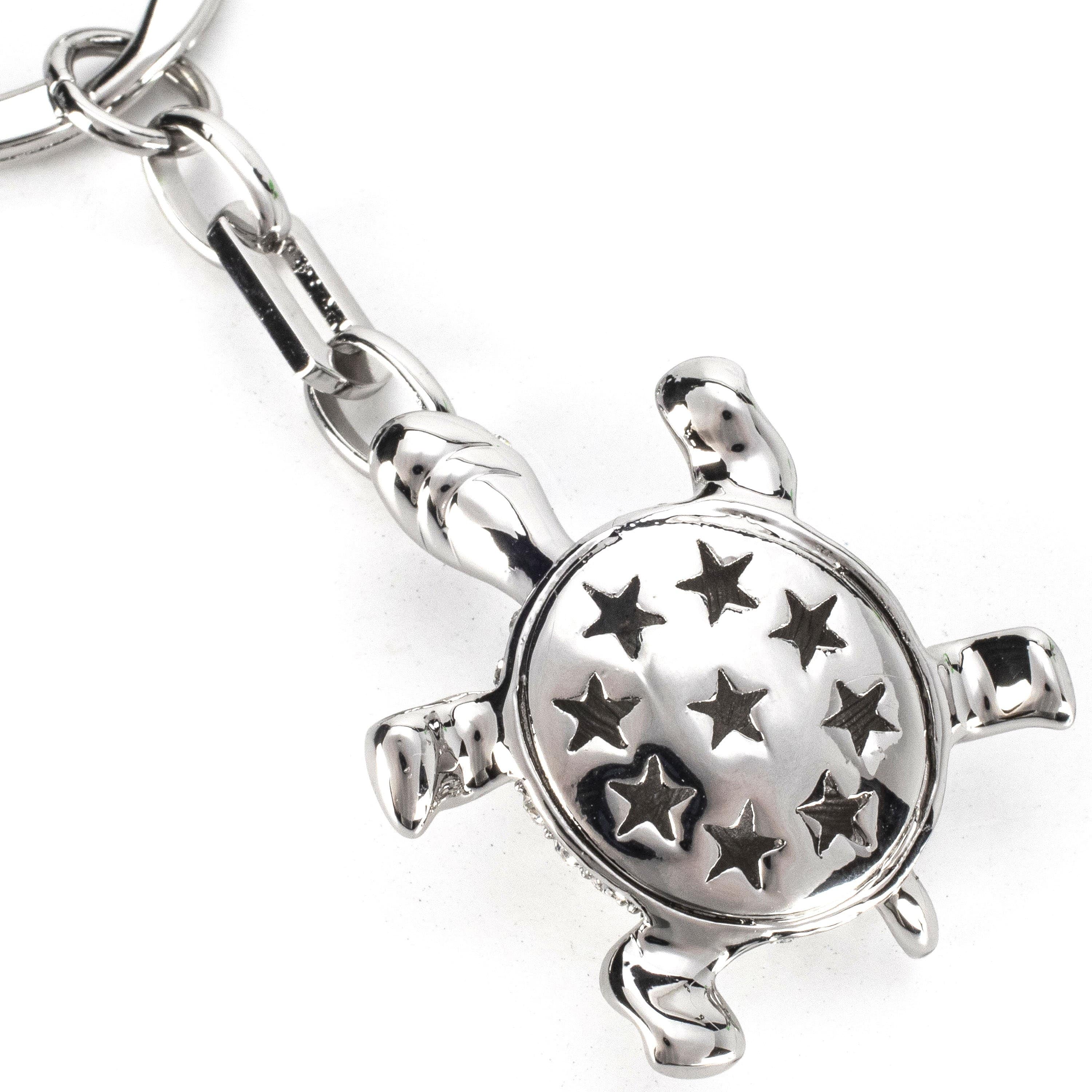 Kalifano Crystal Keychains Turtle Keychain made with Swarovski Crystals SKC-018