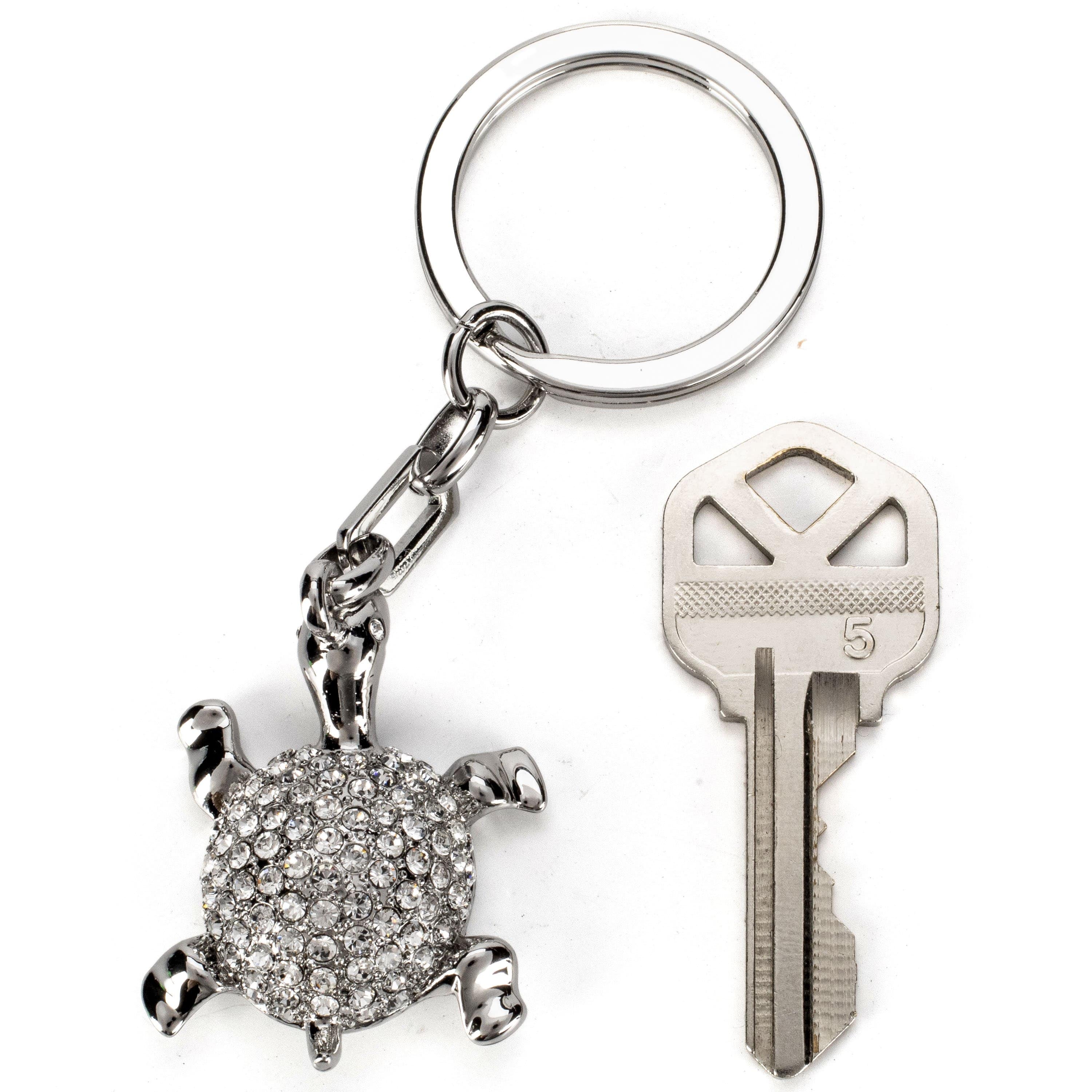 Kalifano Crystal Keychains Turtle Keychain made with Swarovski Crystals SKC-018