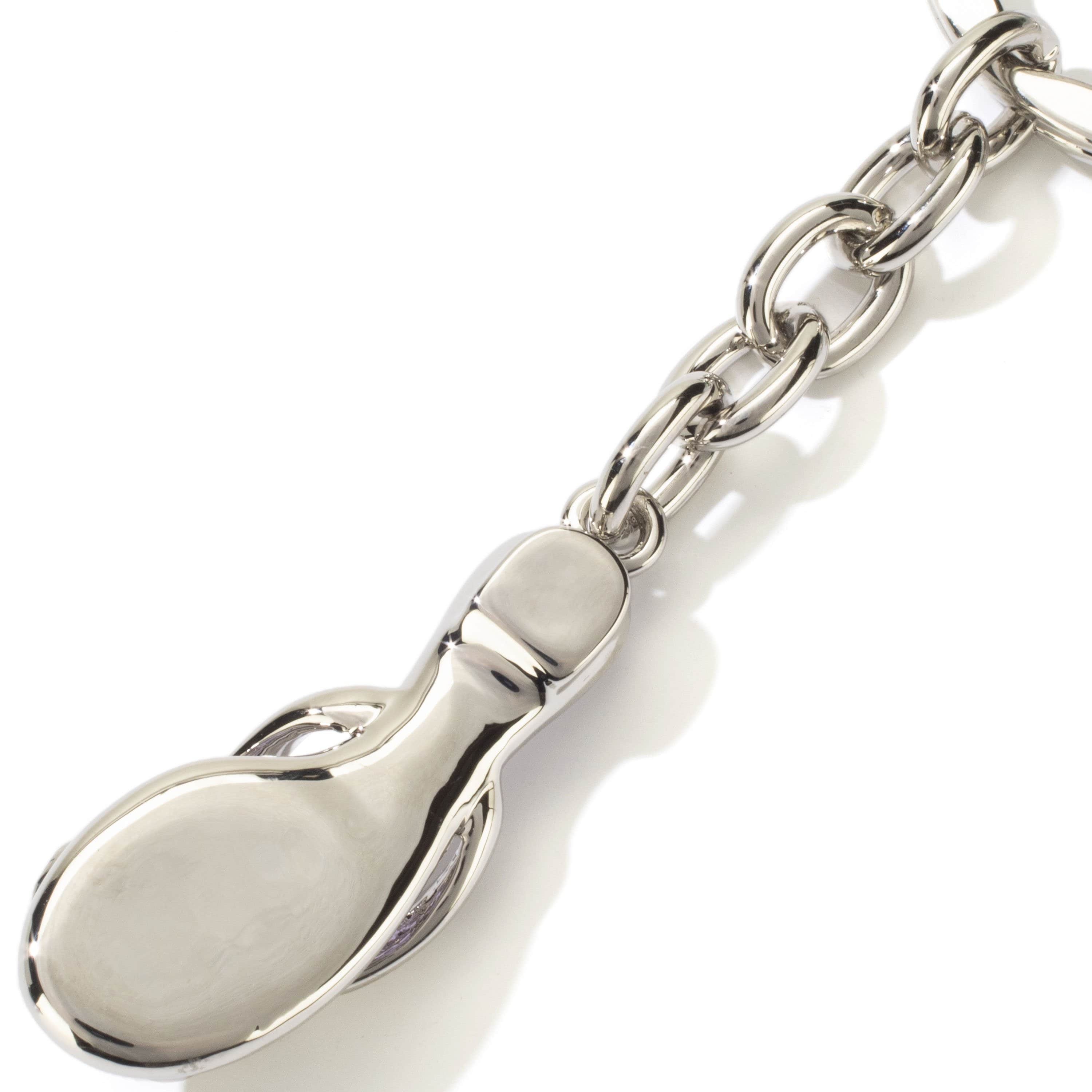 Kalifano Crystal Keychains Violet Slipper Keychain made with Swarovski Crystals SKC-096