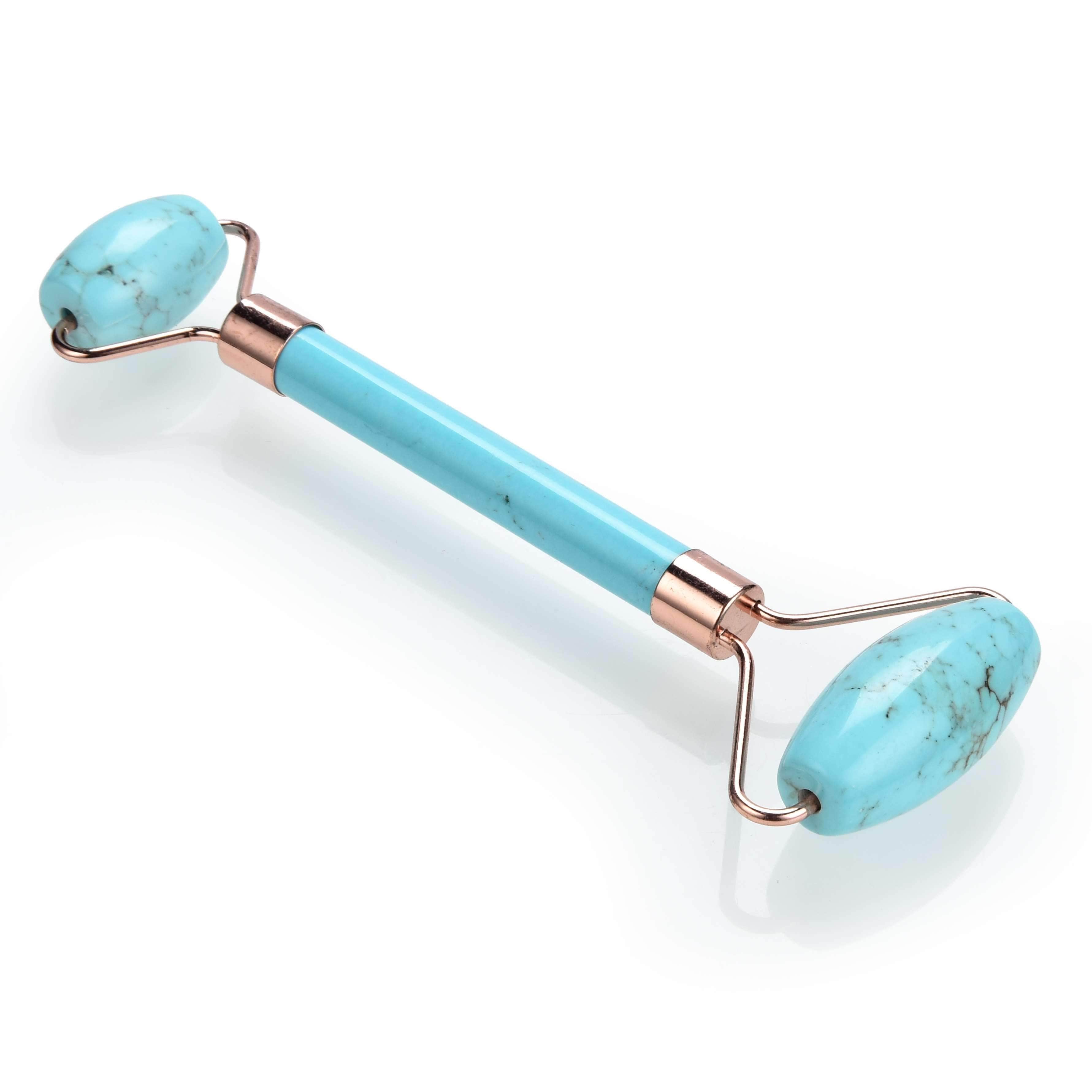 Kalifano Face Rollers Howlite Turquoise Gemstone Face Roller GFR80-TQ