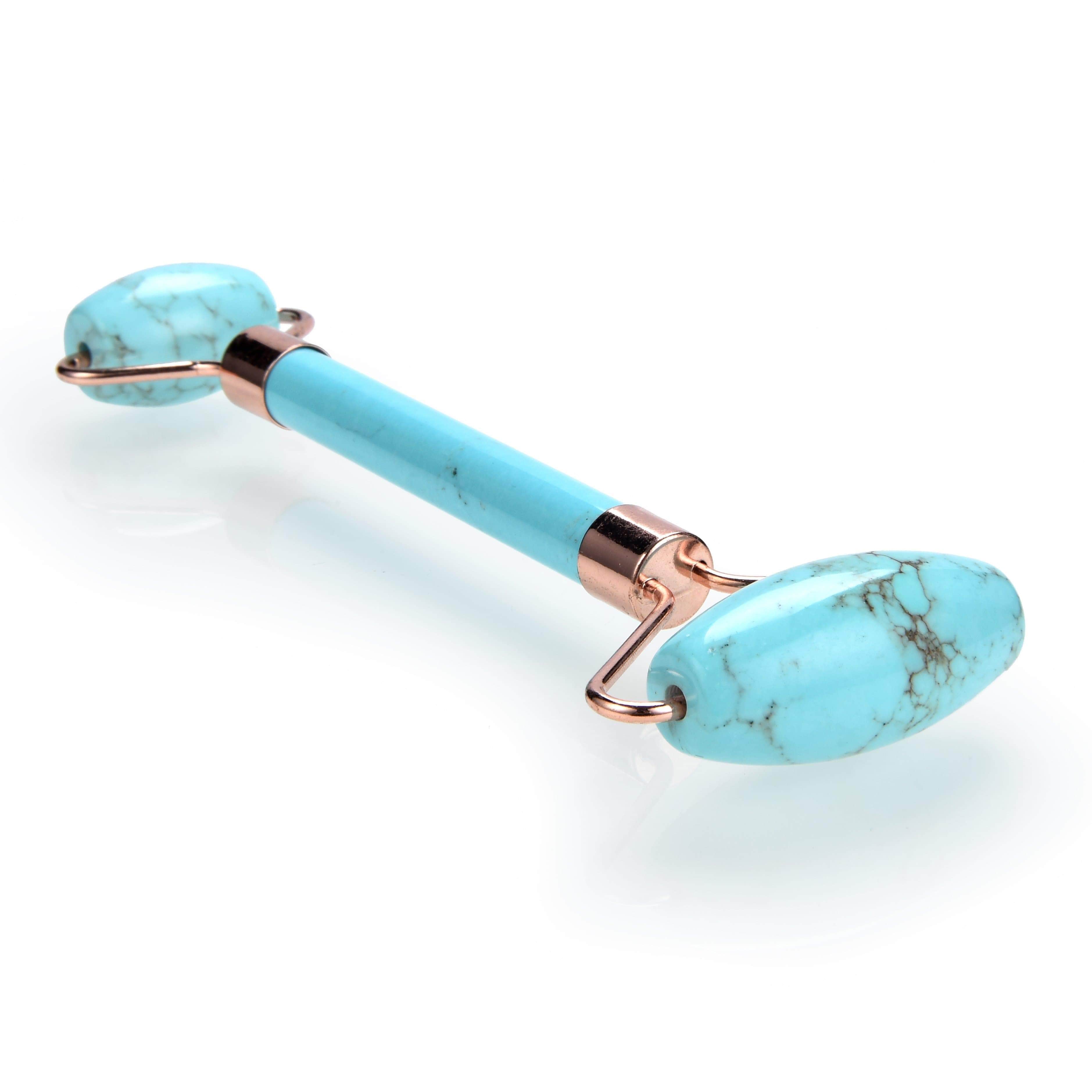 Kalifano Face Rollers Howlite Turquoise Gemstone Face Roller GFR80-TQ
