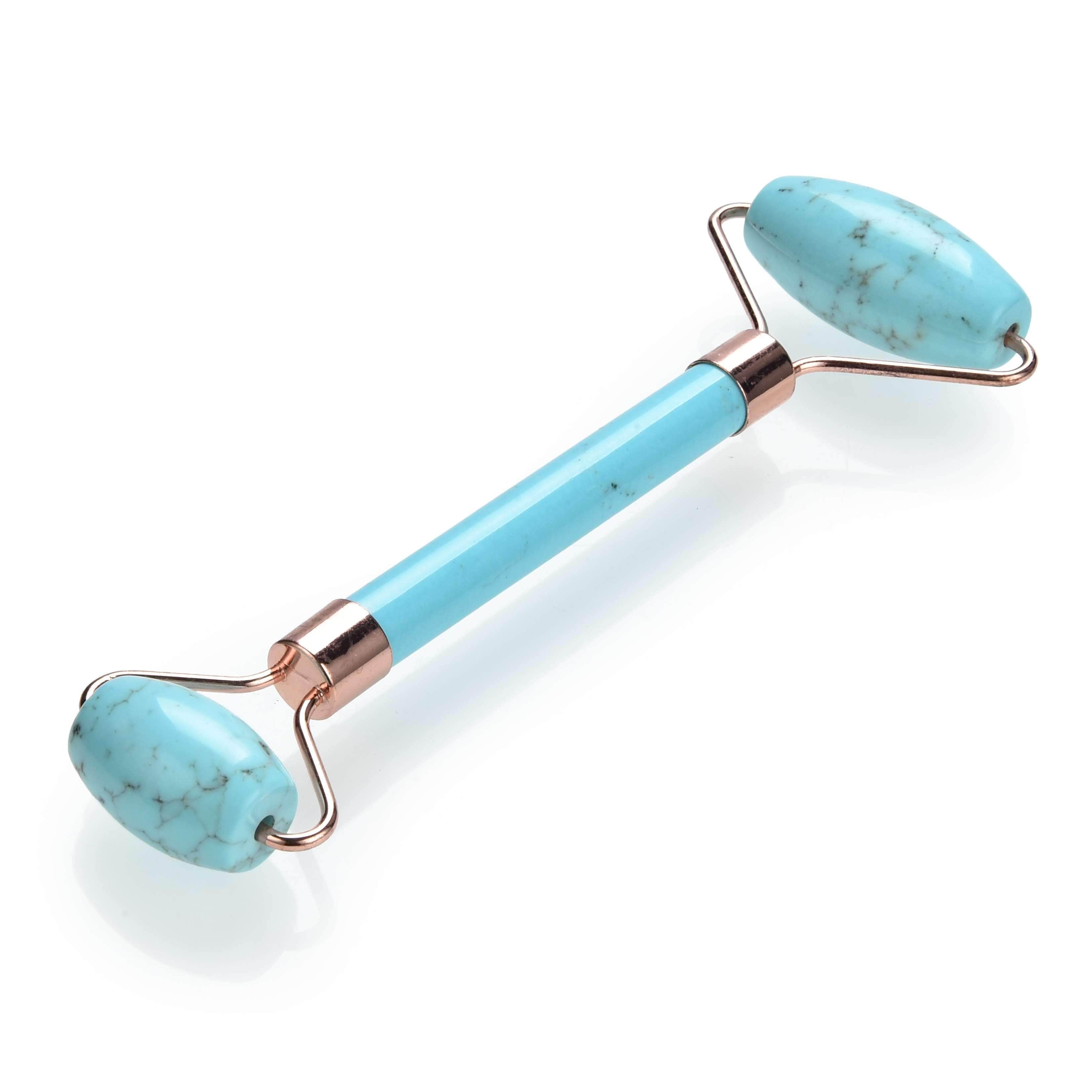 Kalifano Face Rollers Howlite Turquoise Gemstone Face Roller GFR80-TQ