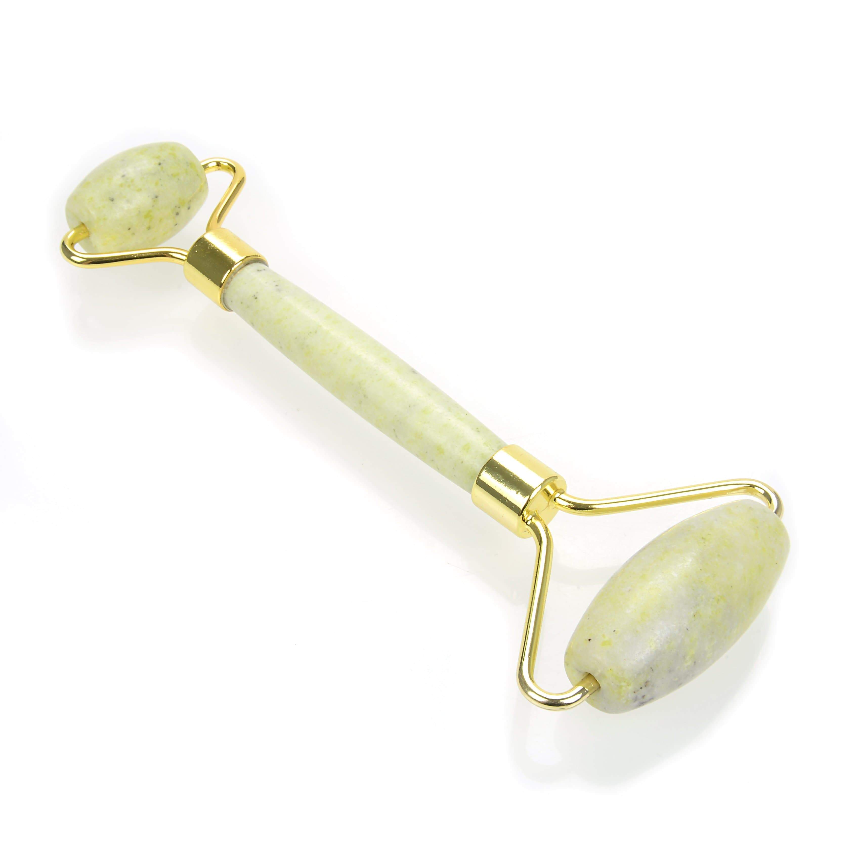 Kalifano Face Rollers Lemon Chrysoprase Gemstone Face Roller GFR80-LC