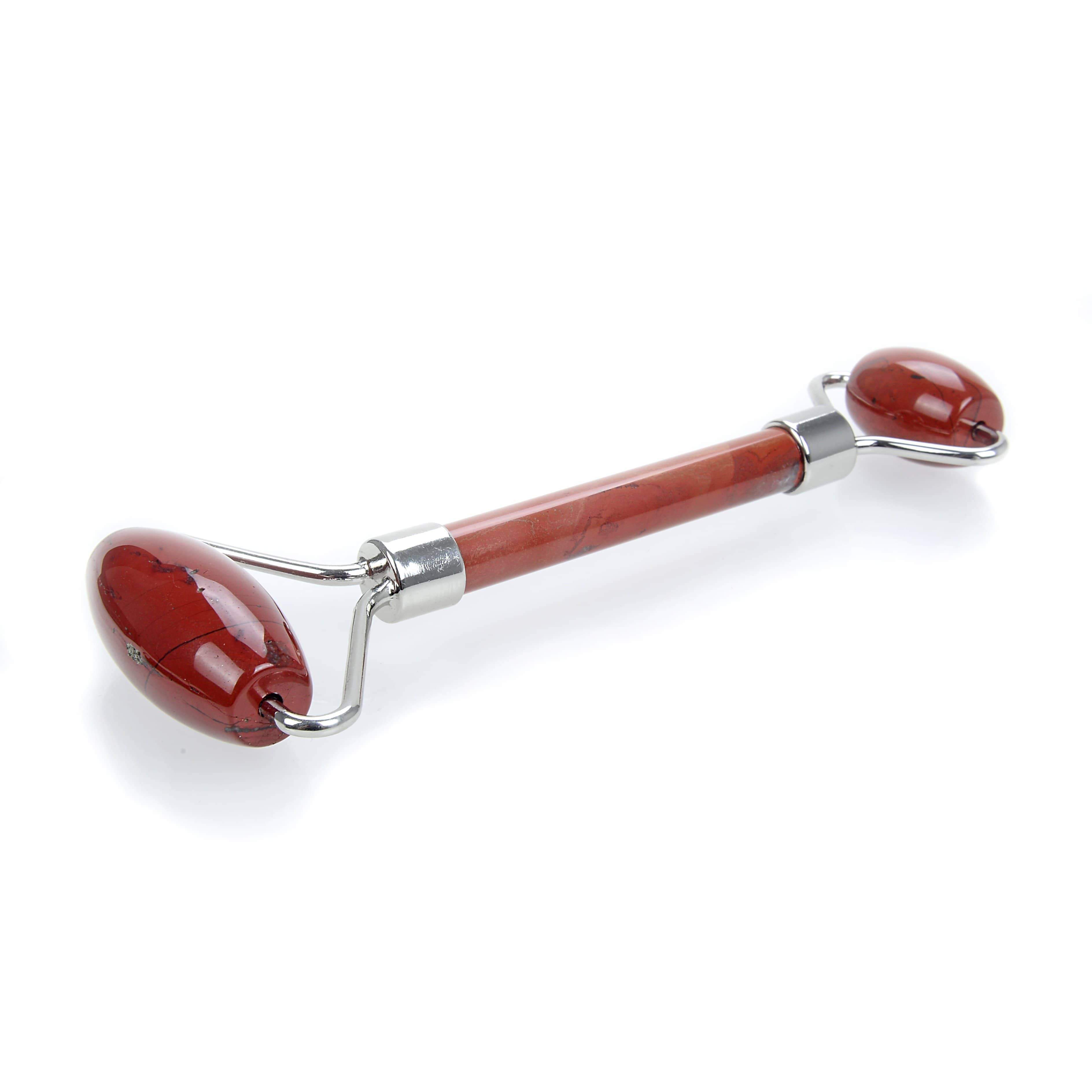 Kalifano Face Rollers Red Jasper Gemstone Face Roller GFR80-RJ