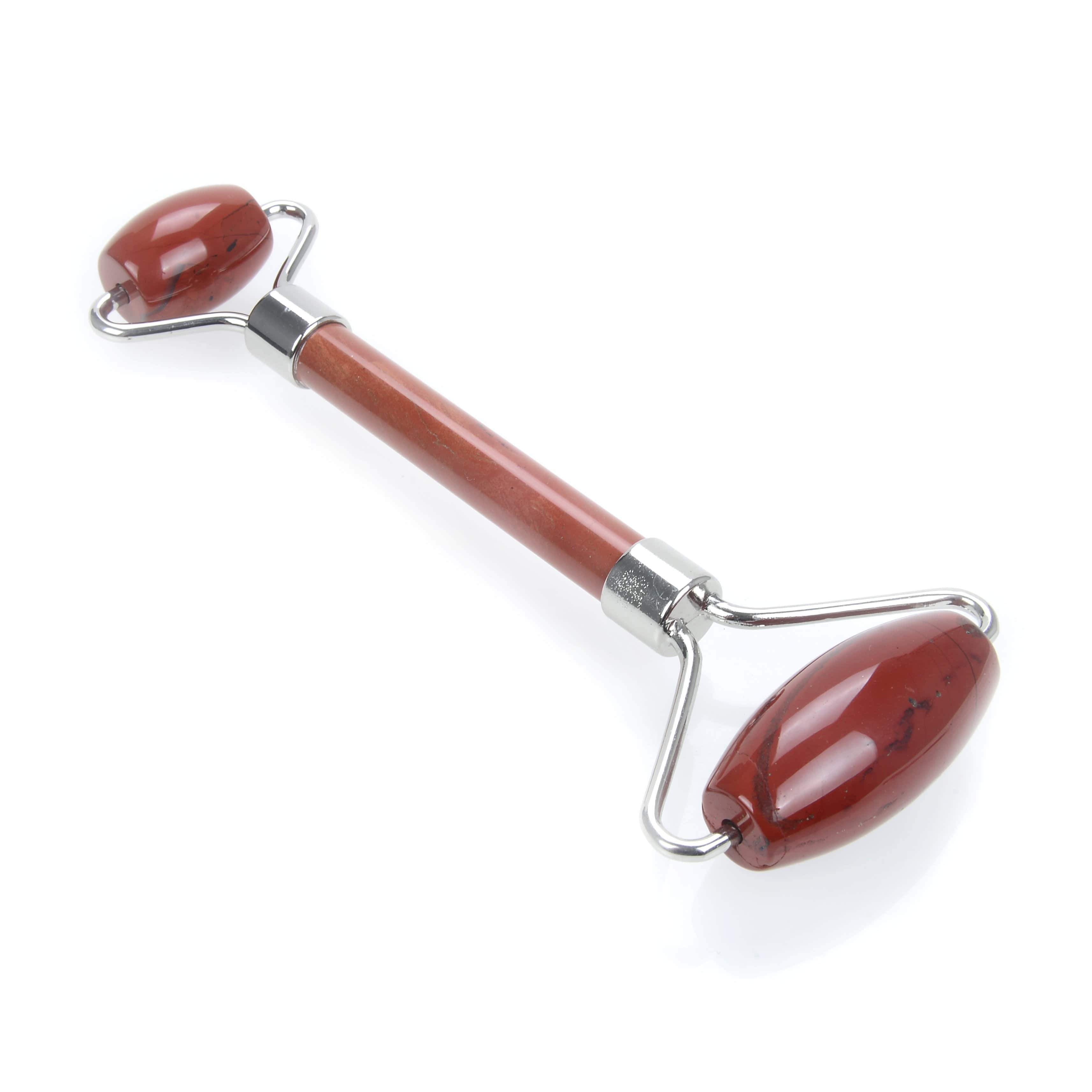 Kalifano Face Rollers Red Jasper Gemstone Face Roller GFR80-RJ