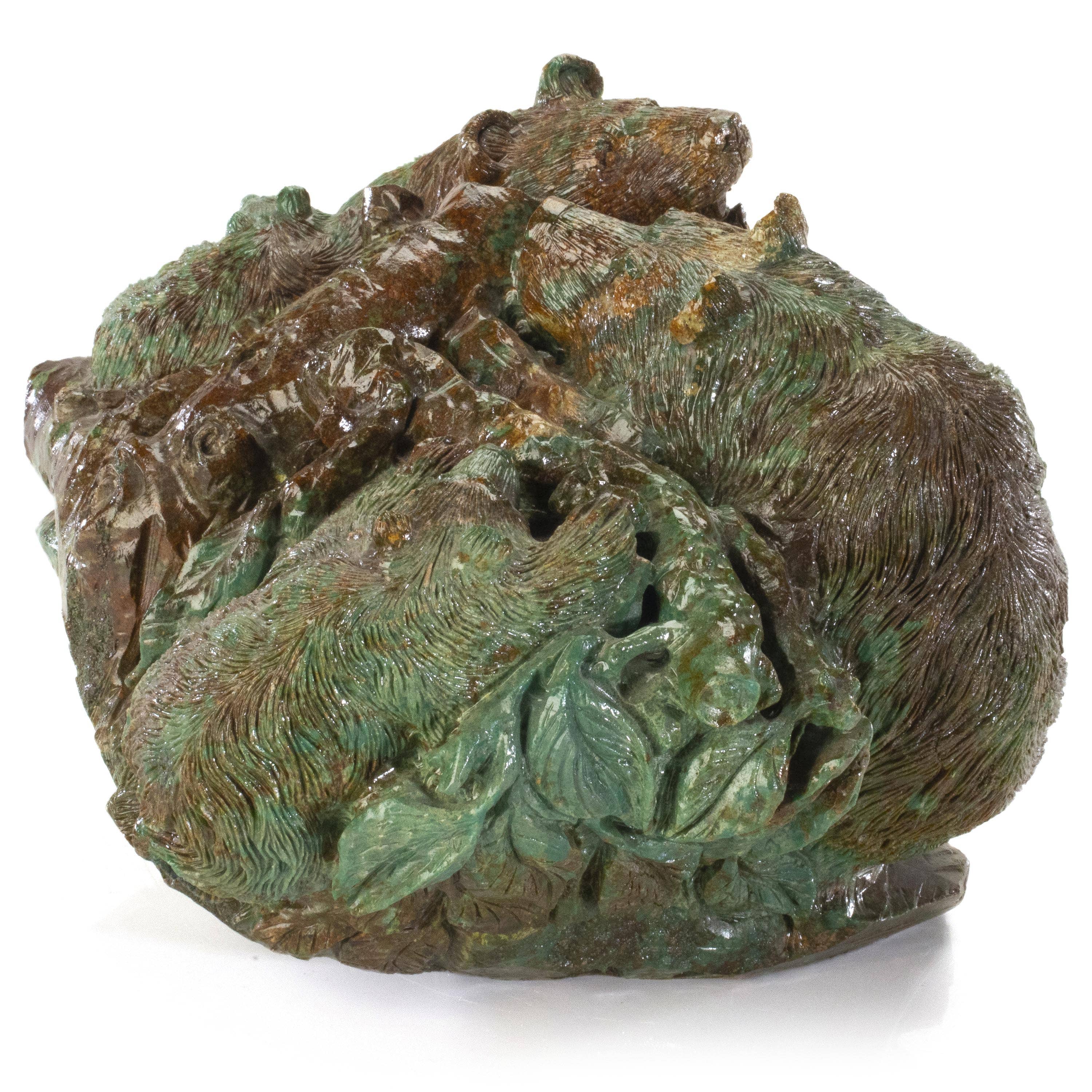 Kalifano Fossils & Minerals Bear Turquoise Carving 6,550 Grams 10" x 9" x 7" CARV79000.002