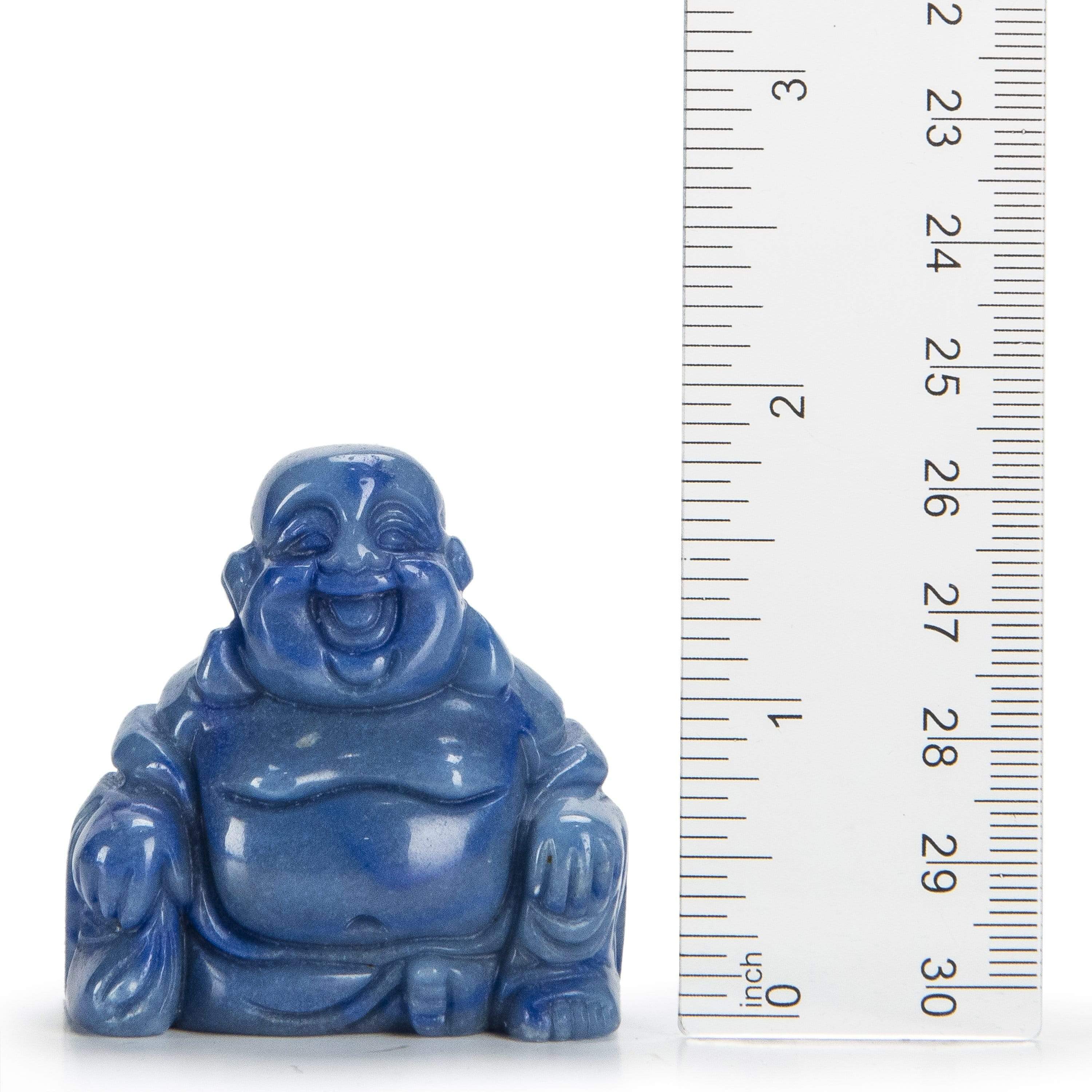 Kalifano Gemstone Carvings Blue Aventurine Budha 2" Gemstone Carving CV30-B-BA