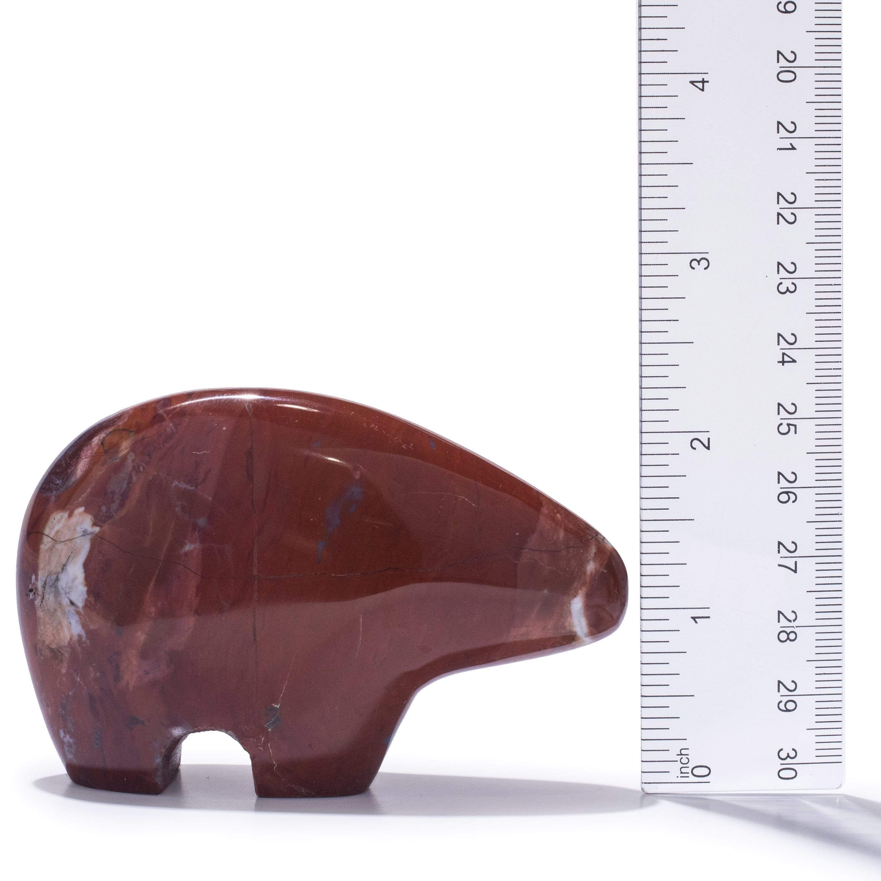 Kalifano Gemstone Carvings GC-BR-CHESTNUTJASPER - Chestnut Jasper Bear - Madagascar GC-BR-CHESTNUTJASPER