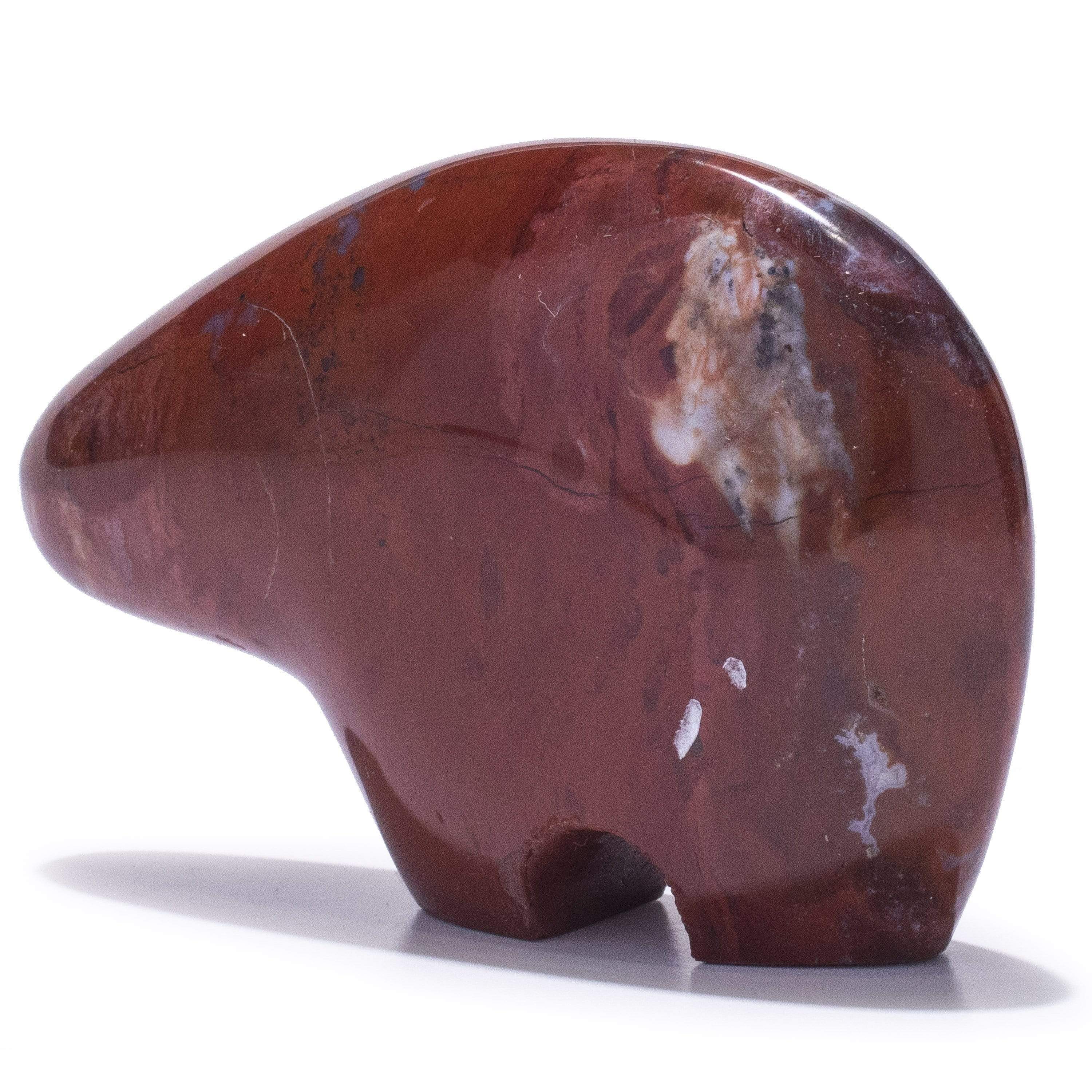 Kalifano Gemstone Carvings GC-BR-CHESTNUTJASPER - Chestnut Jasper Bear - Madagascar GC-BR-CHESTNUTJASPER