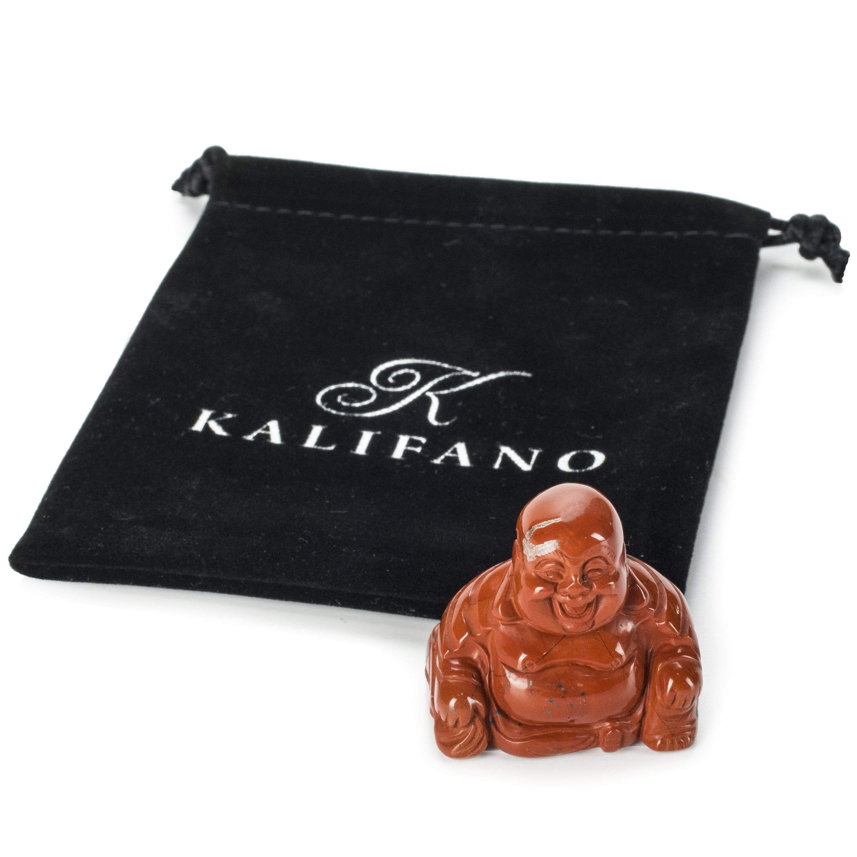 Kalifano Gemstone Carvings Red Jasper Gemstone Budha 1.5" Carving CV15-B-RJ