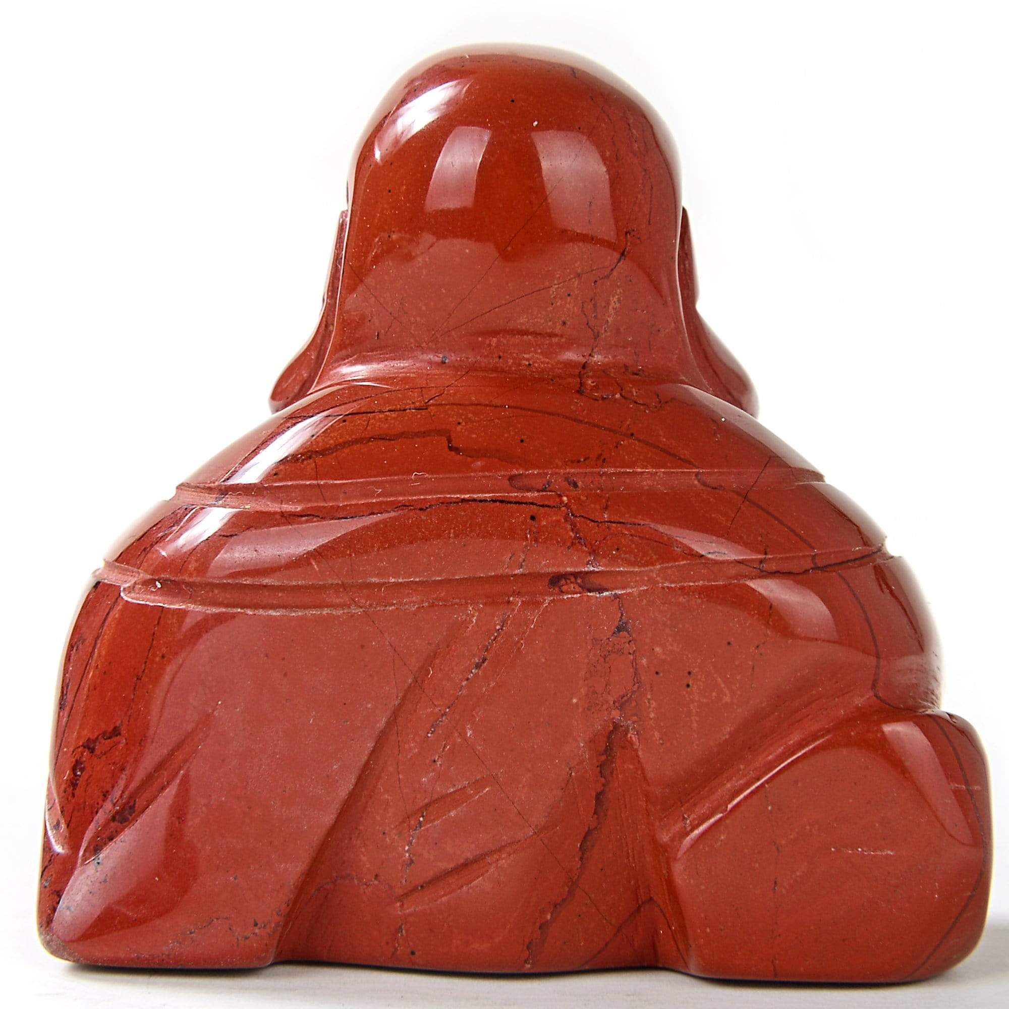 Kalifano Gemstone Carvings Red Jasper Gemstone Budha 1.5" Carving CV15-B-RJ