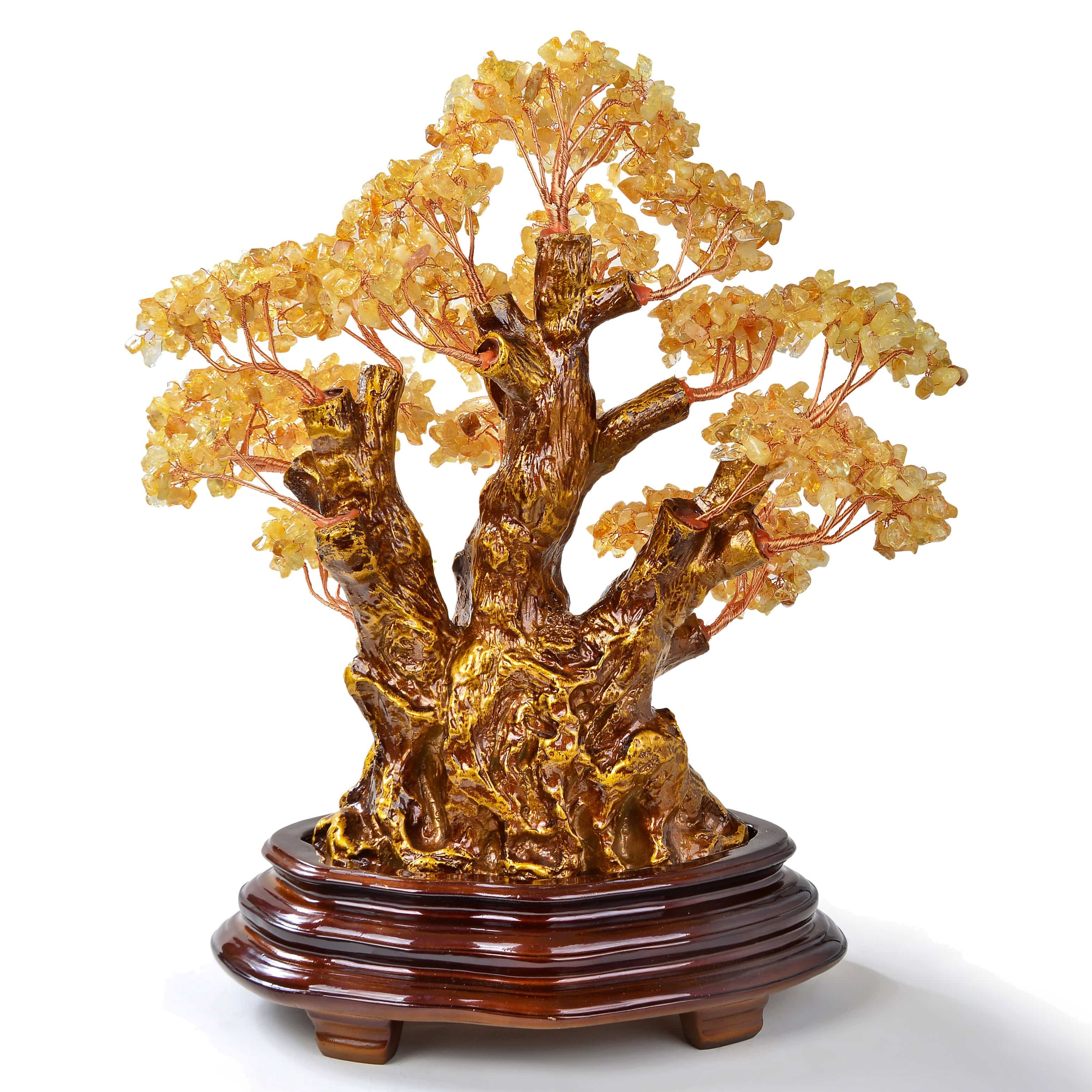 Kalifano Gemstone Trees Citrine Tree of Life Centerpiece with over 2,000 Natural Gemstones K9800-CT
