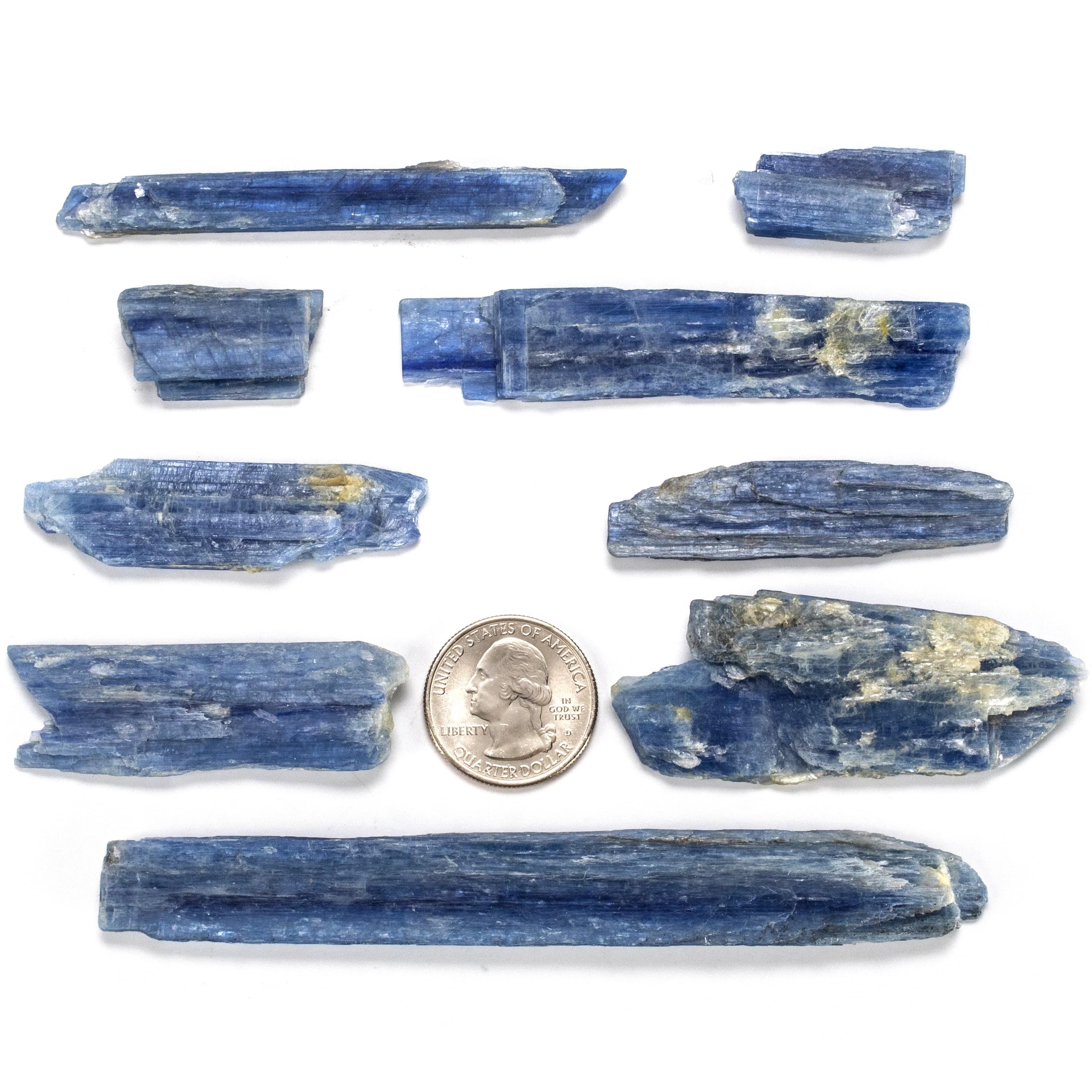 Kalifano Kyanite Natural Blue Kyanite Blade Bundle from Brazil KYNT20