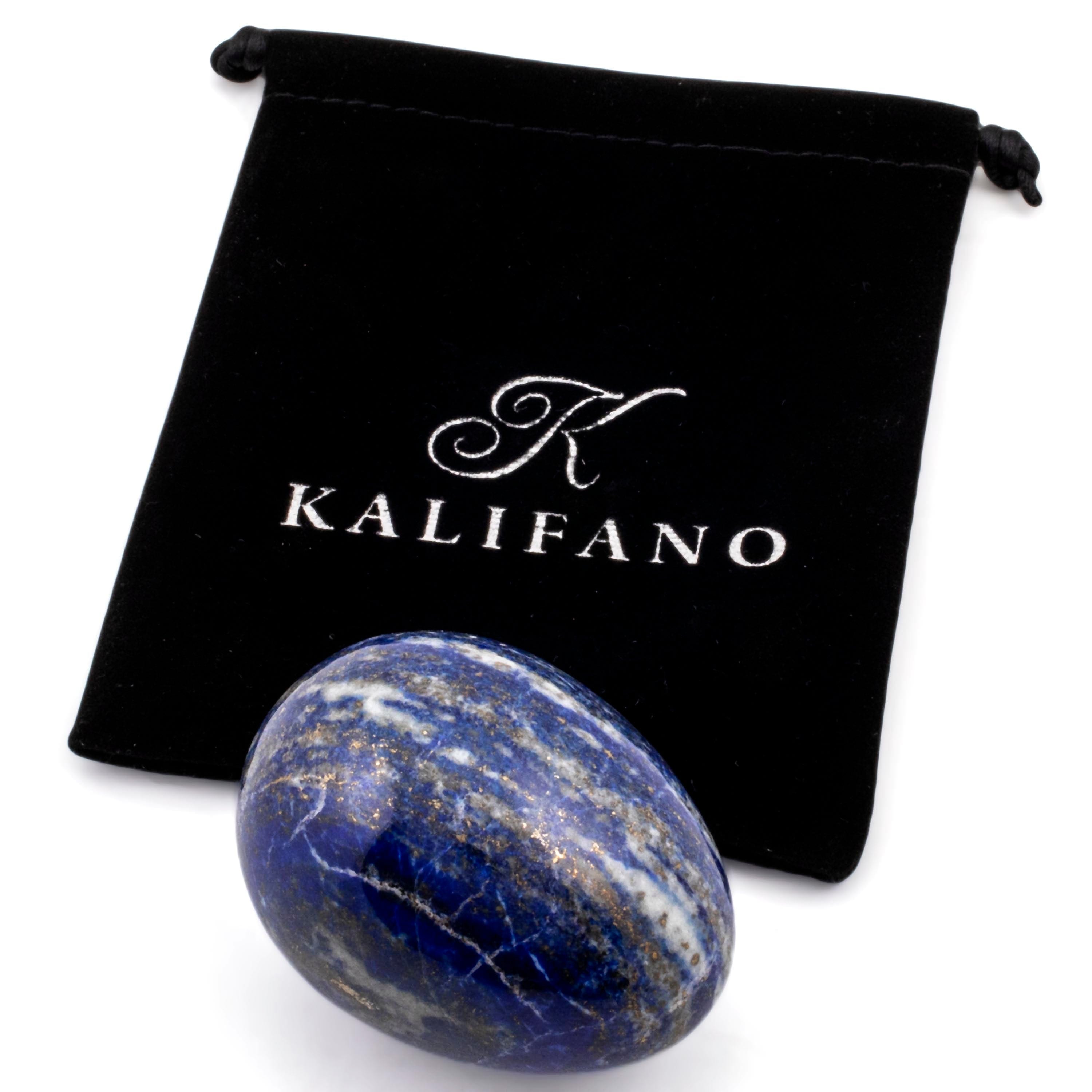 Kalifano Lapis Lapis Lazuli Egg Carving 2.5 in. / 225 grams LPE260