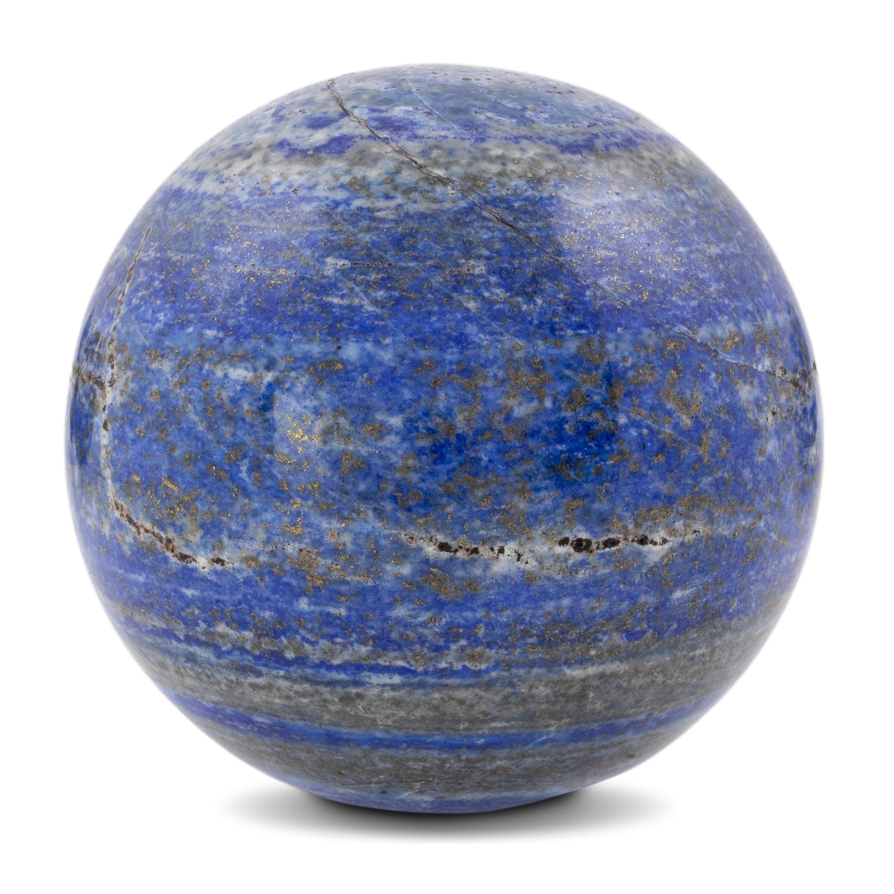 Kalifano Lapis Lapis Lazuli Sphere Carving 3 in. / 650 grams LPS800