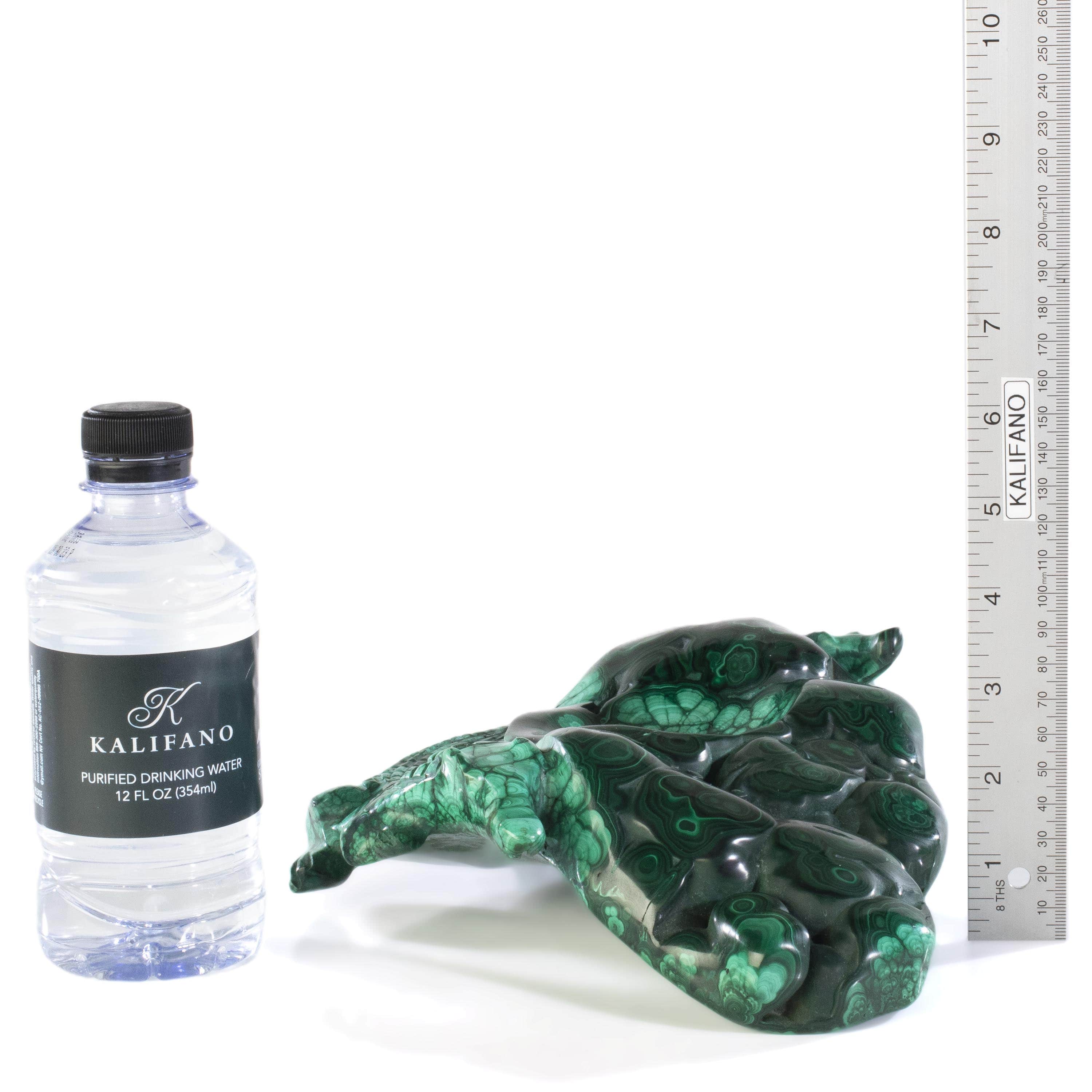 Kalifano Malachite Malachite Ashtray / Bowl Carving 11" / 3,770g MAA5800.001