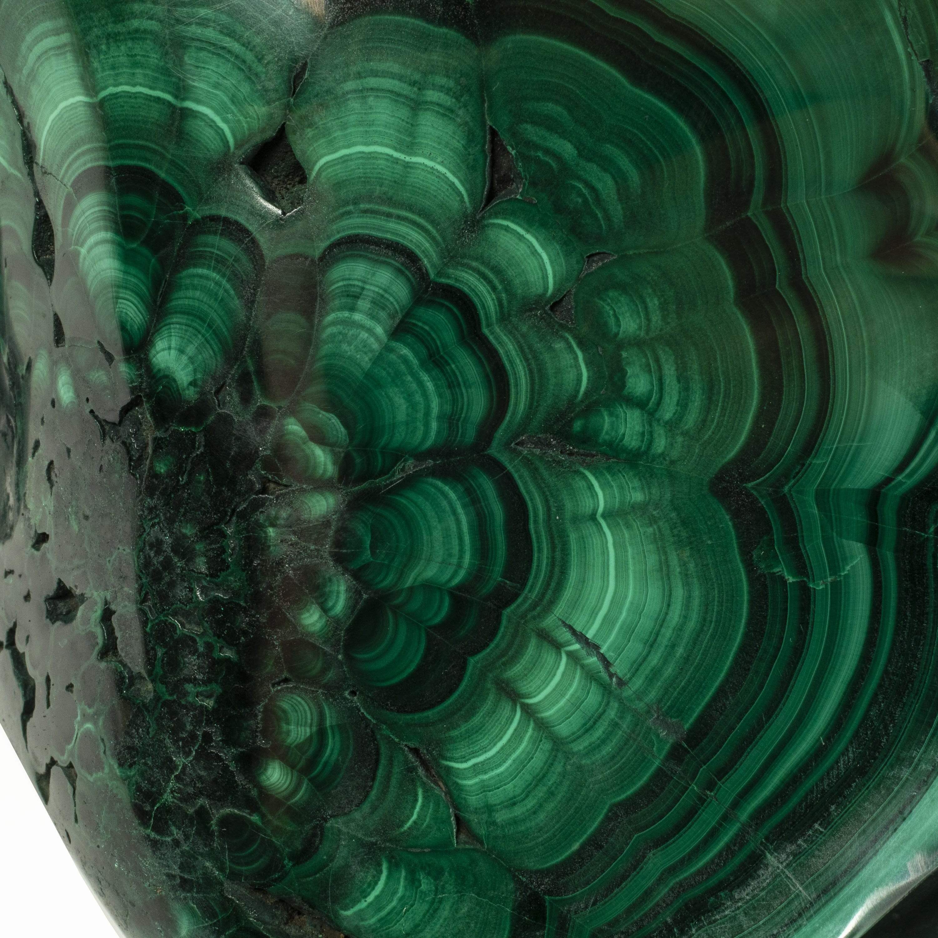 Kalifano Malachite Rare Natural Green Malachite Polished Freeform Specimen from Congo - 15.6 kg / 34.4 lbs MA9800.001
