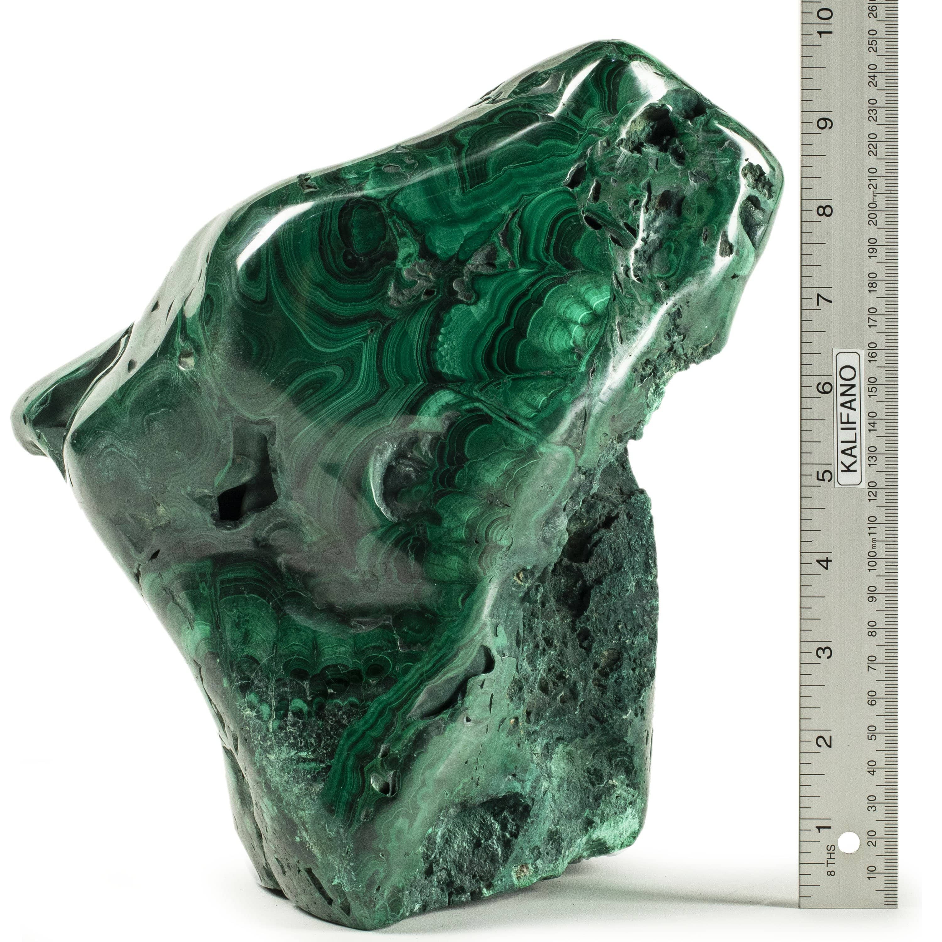 Kalifano Malachite Rare Natural Green Malachite Polished Freeform Specimen from Congo - 15.6 kg / 34.4 lbs MA9800.001