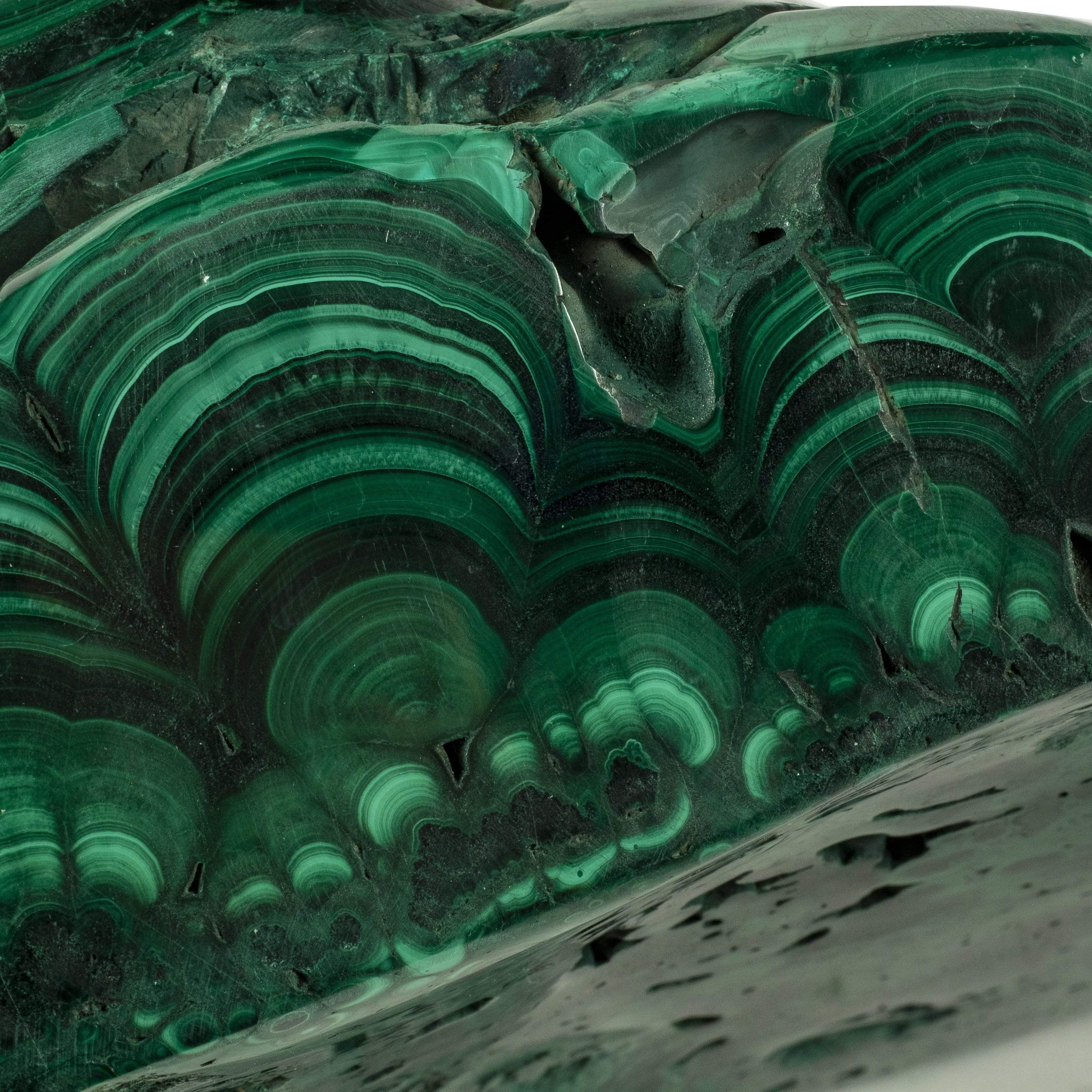 Kalifano Malachite Rare Natural Green Malachite Polished Freeform Specimen from Congo - 21.7 kg / 47.7 lbs MA13600.001