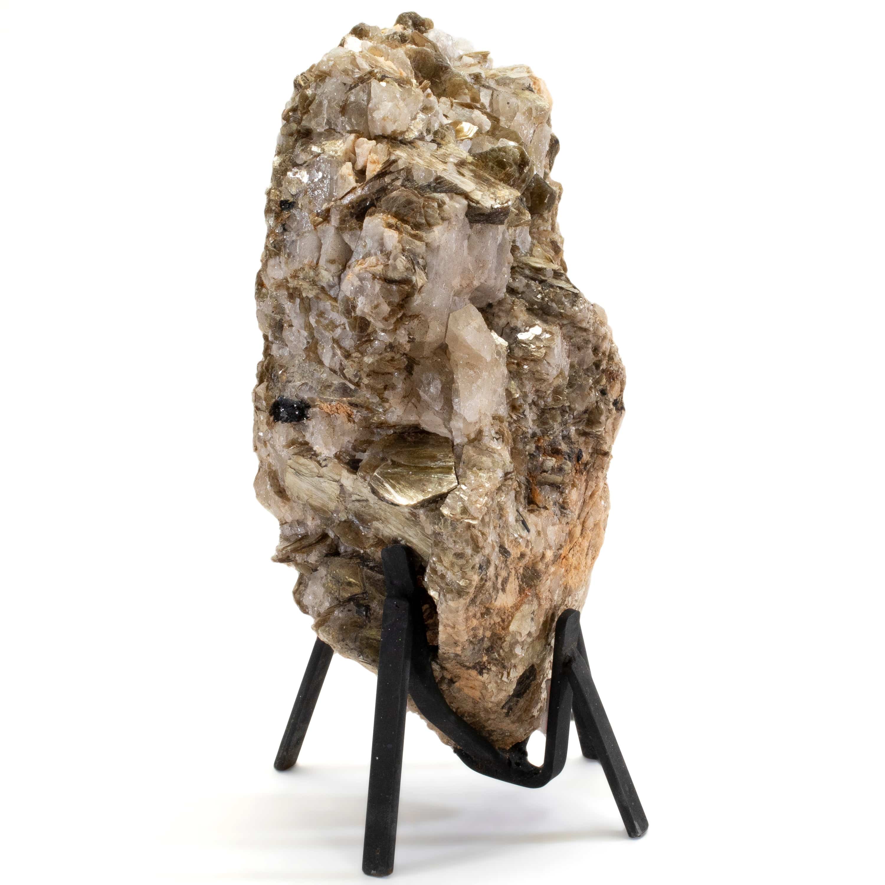 Kalifano Mica Natural Mica on Custom Stand from Brazil - 12.5" / 14 lbs MC3100.001