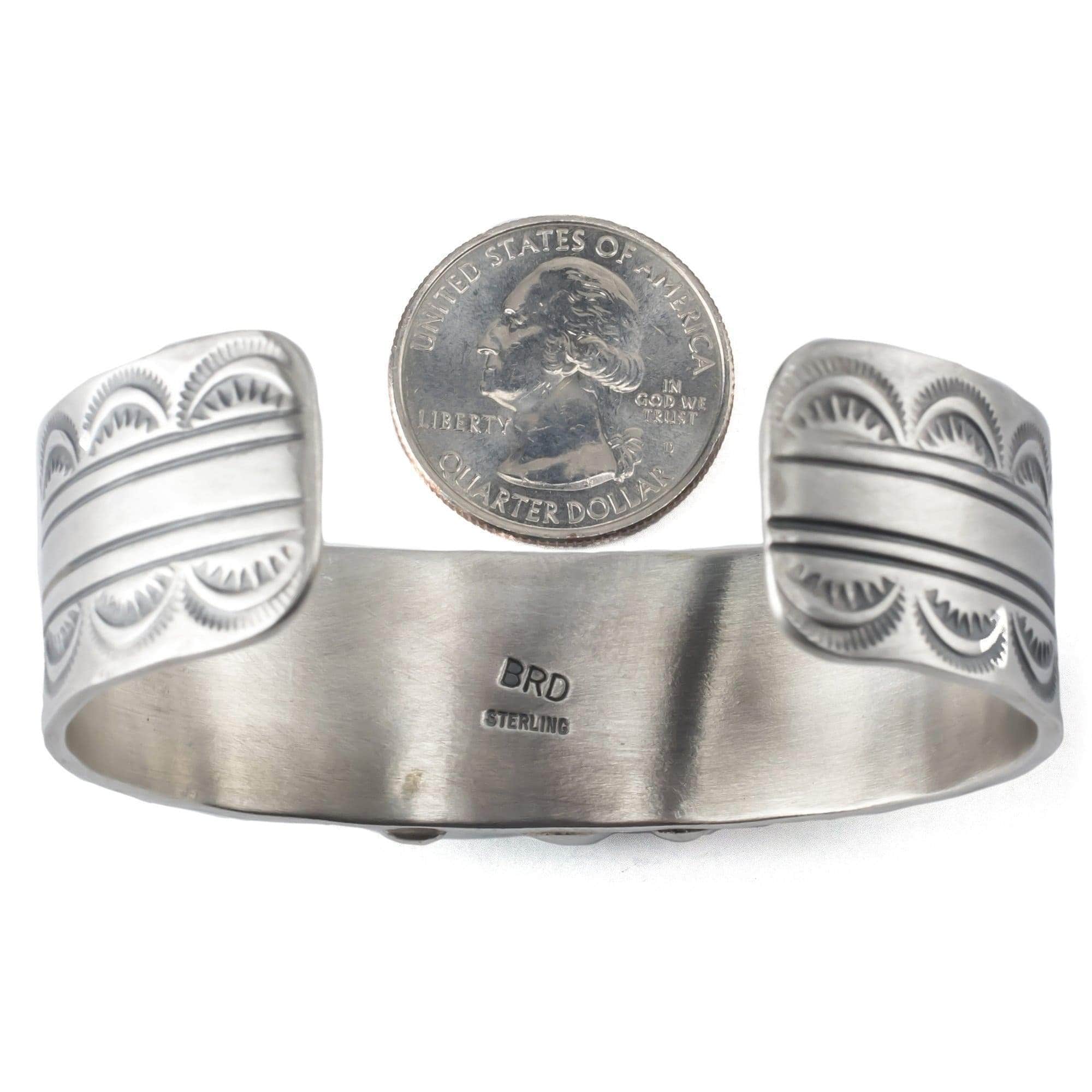 Kalifano Native American Jewelry Royston Turquoise Native American Made 925 Sterling Silver Cuff NAB2700.005