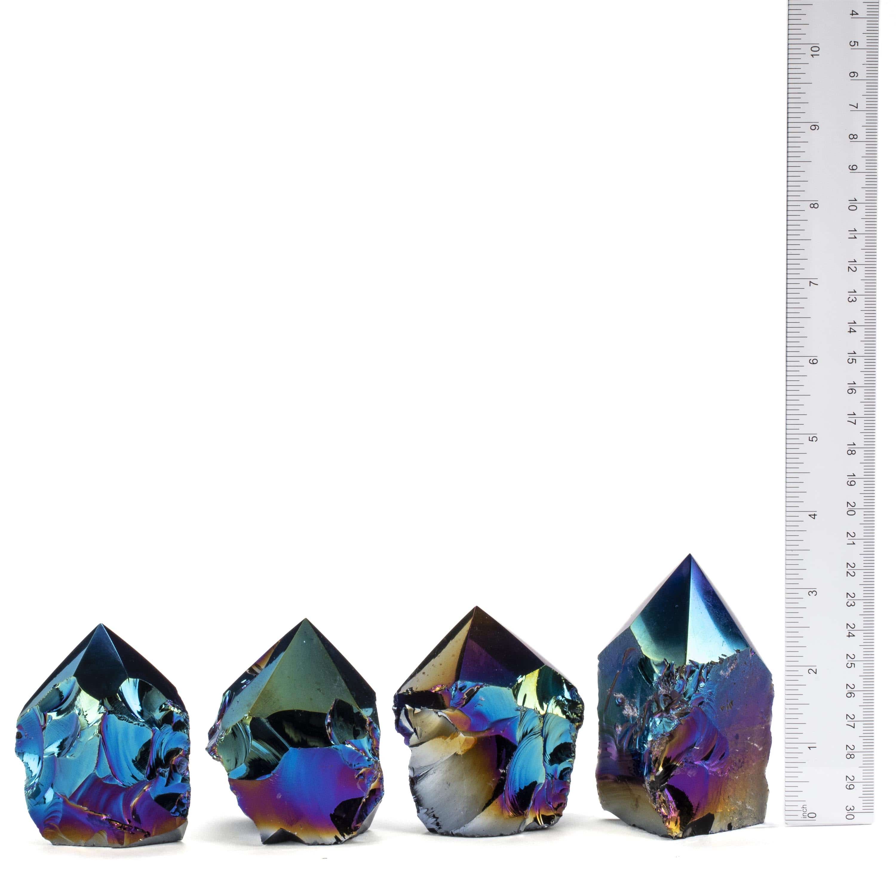 KALIFANO Obsidian Titanium Obsidian Point - 180 g ABP180-OB