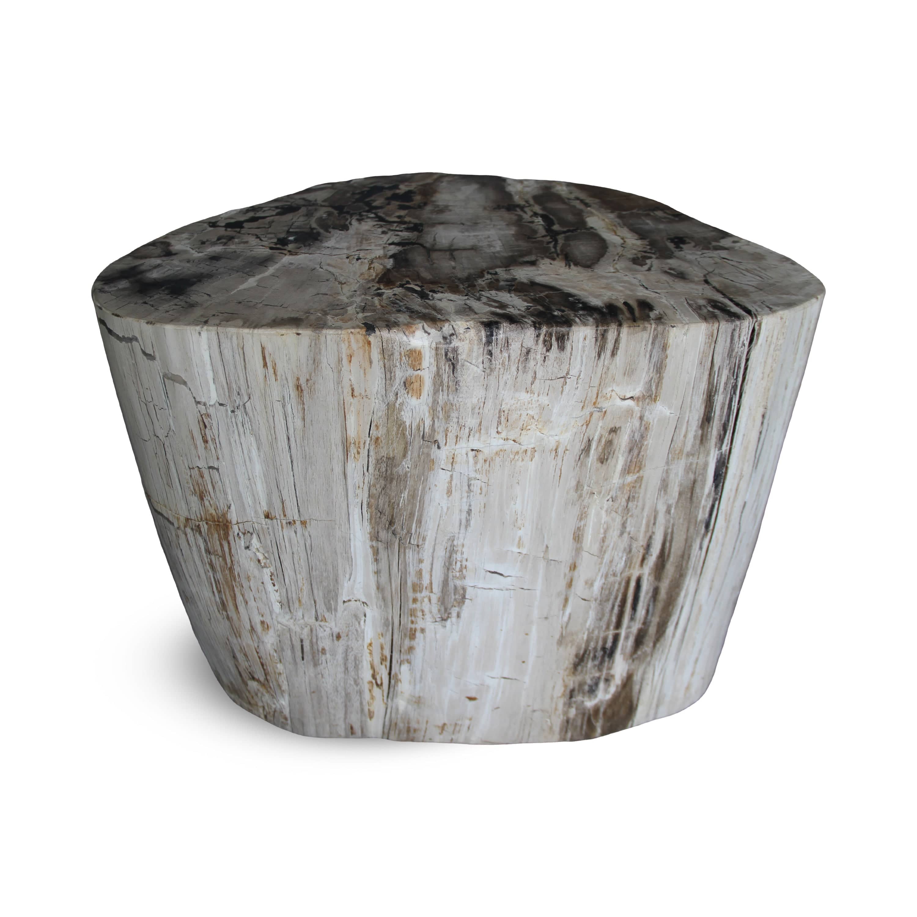 Kalifano Petrified Wood Petrified Wood Round Stump / Stool from Indonesia - 16" / 286 lbs PWS5200.002