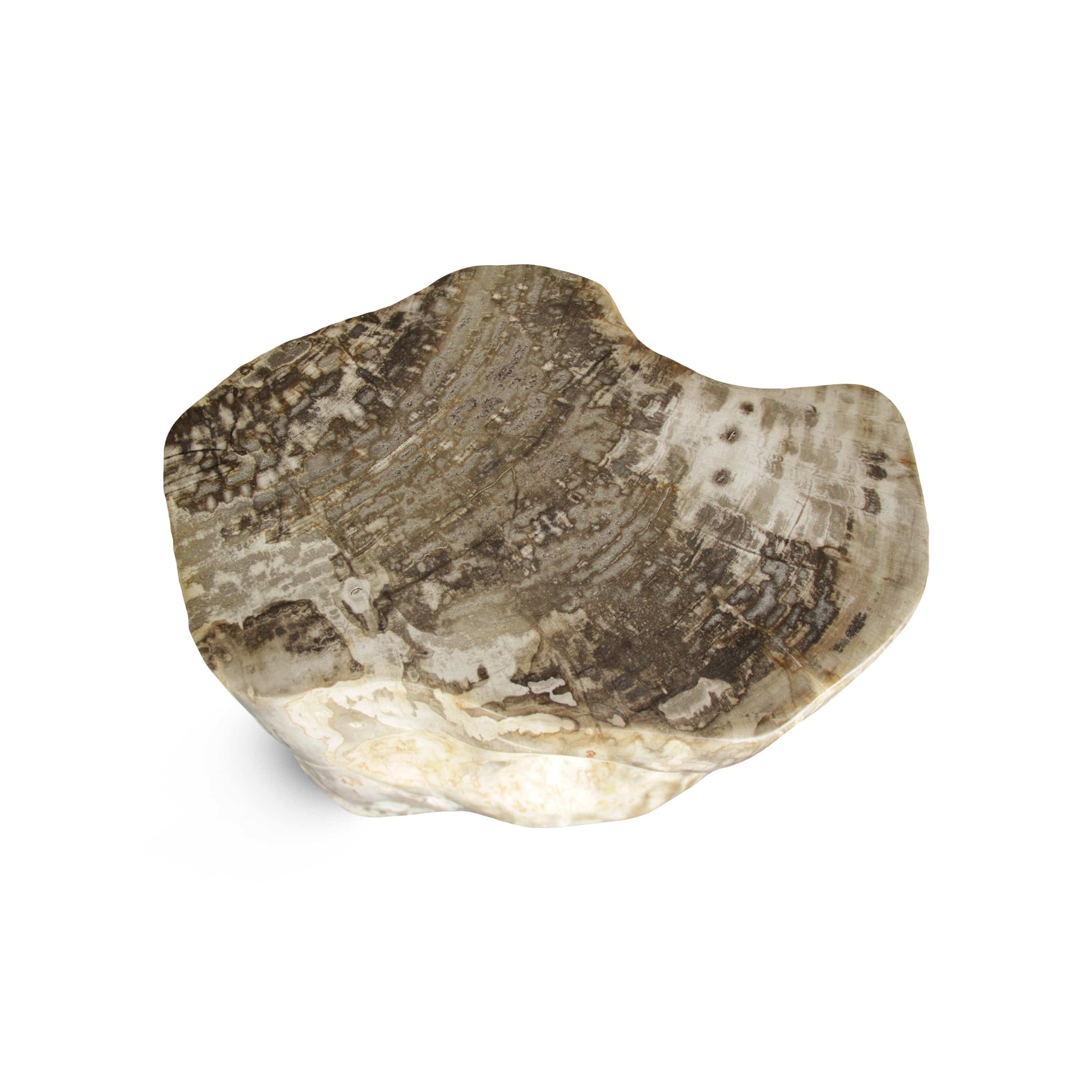 Kalifano Petrified Wood Petrified Wood Round Stump / Stool from Indonesia - 18" / 286 lbs PWS5200.003