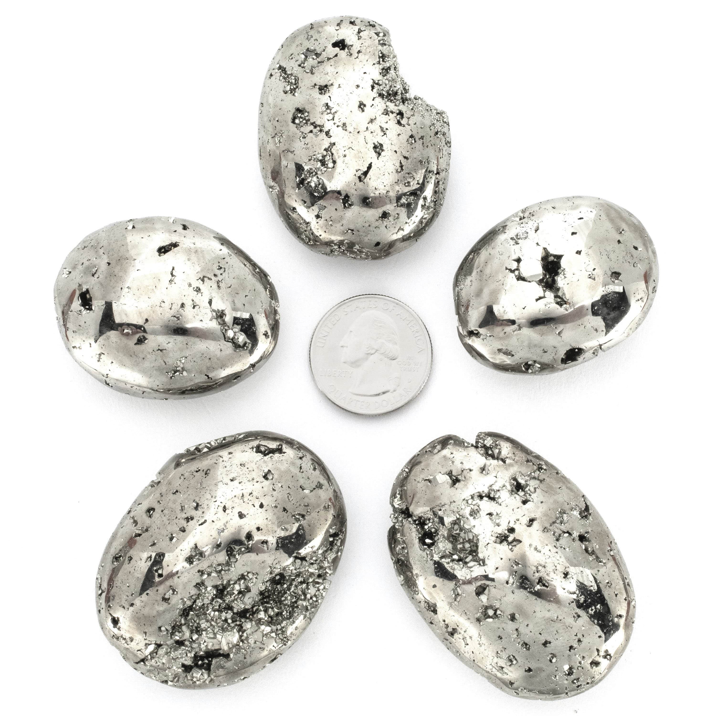 KALIFANO Pyrite Palm Stone PS60-PC