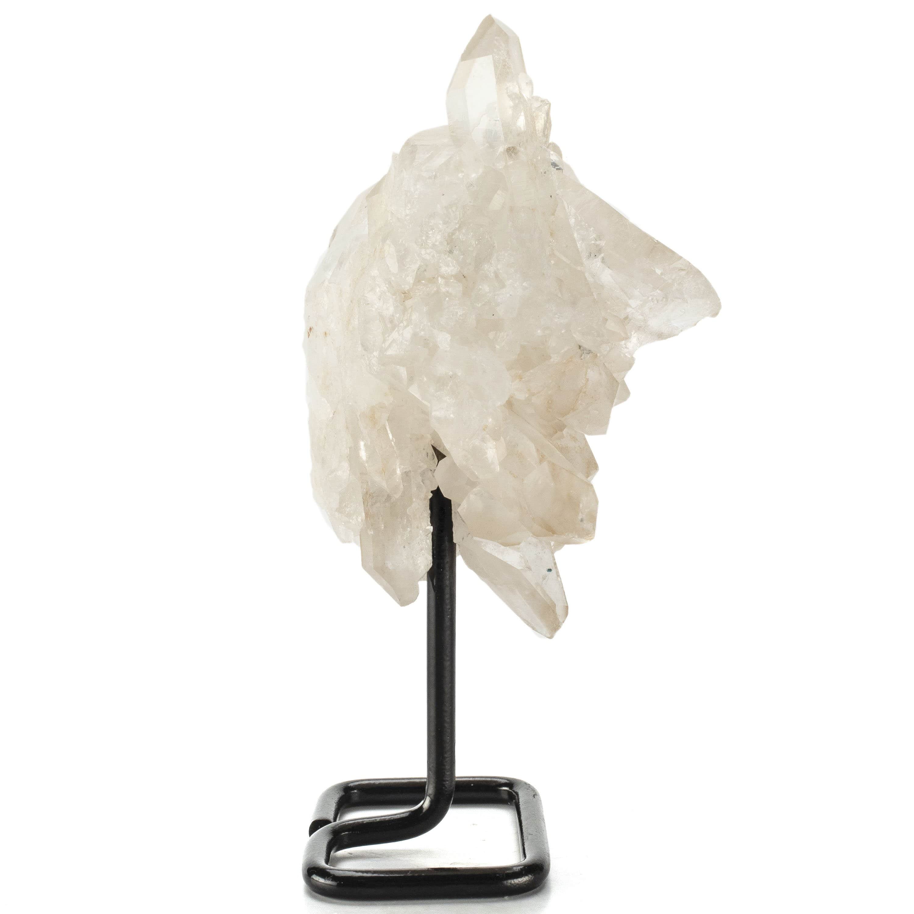 Kalifano Quartz Brazilian Clear Quartz Cluster on Stand - 1.5 lbs QC300