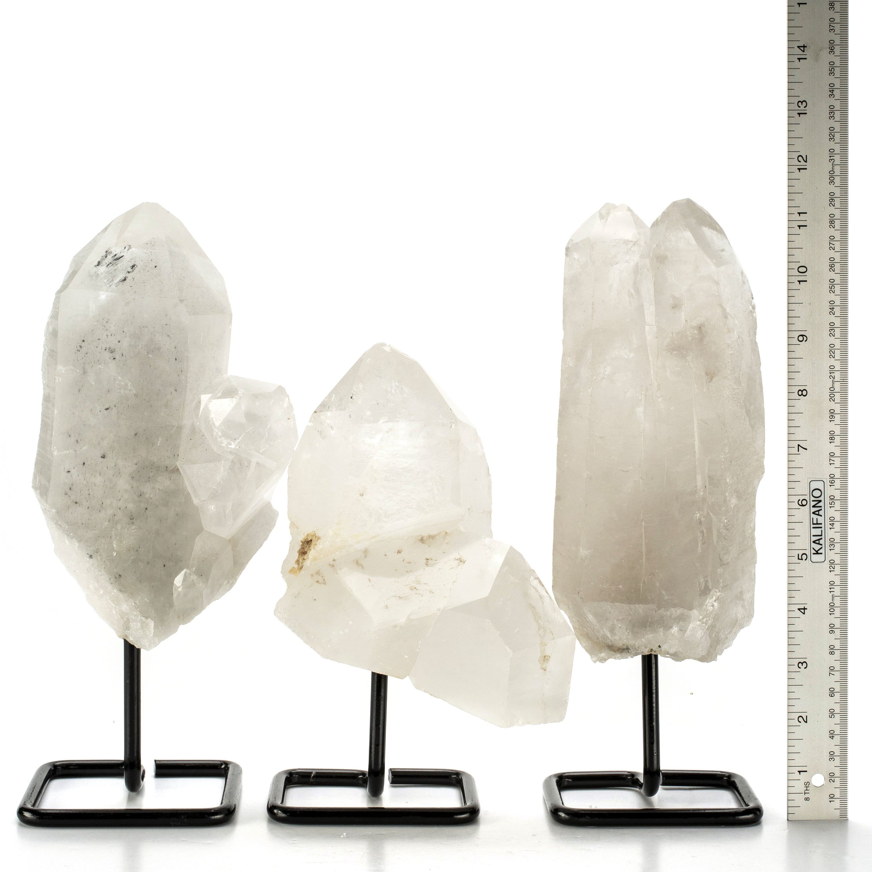 Kalifano Quartz Brazilian Clear Quartz Point on Stand - 5 lbs QCP800