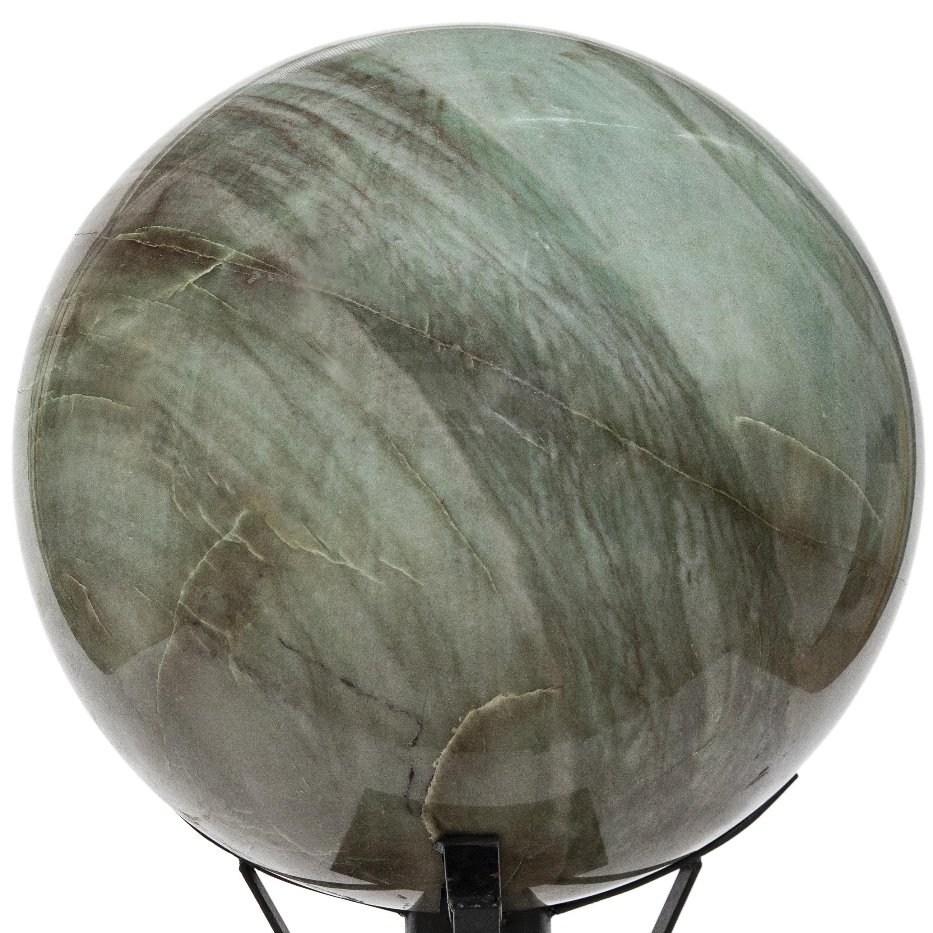 Kalifano Quartz Green Quartz Sphere - 970 lbs / 27" diameter SPGQ132000.001