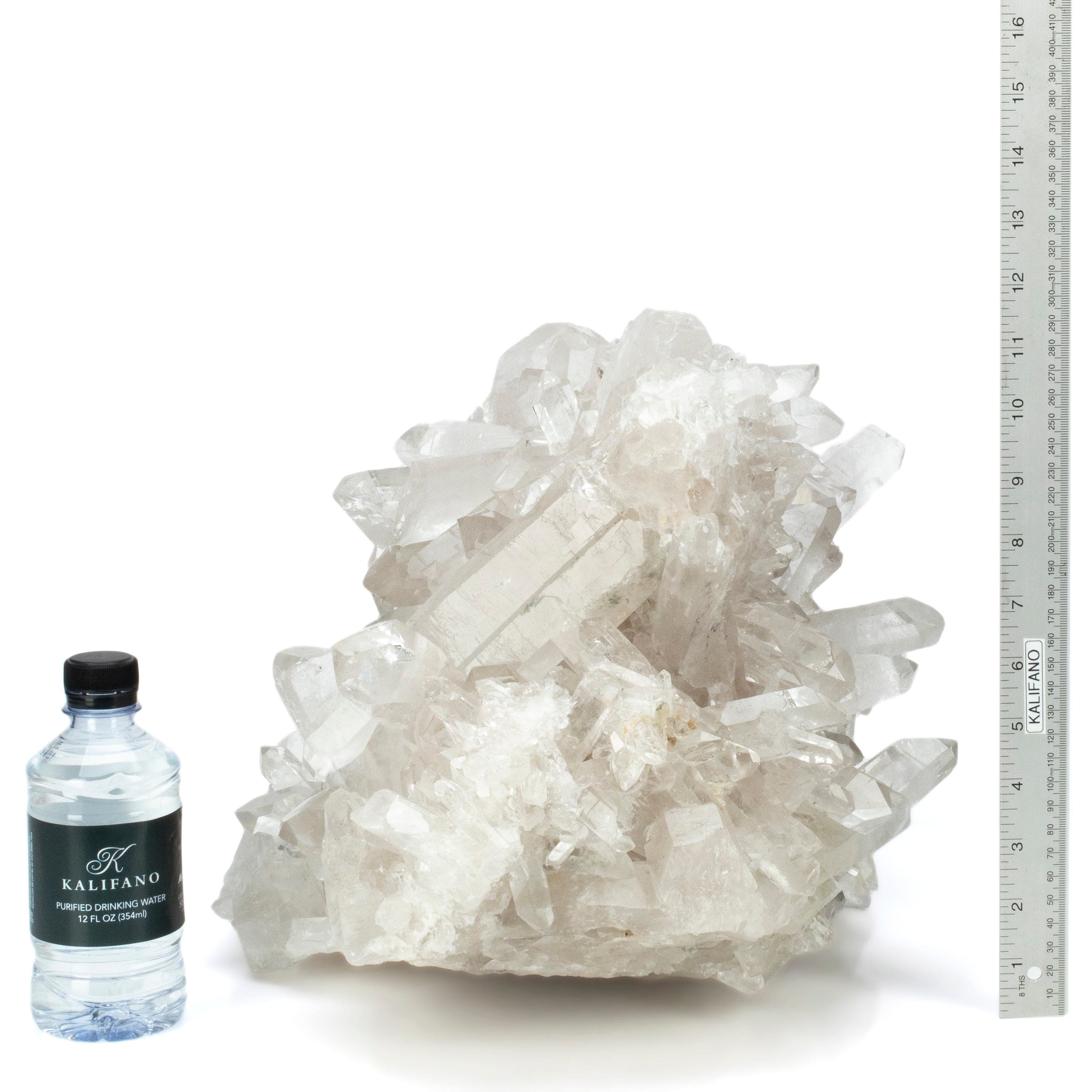Kalifano Quartz Natural Brazilian Clear Quartz Cluster - 21” / 86 lbs QC72000.002