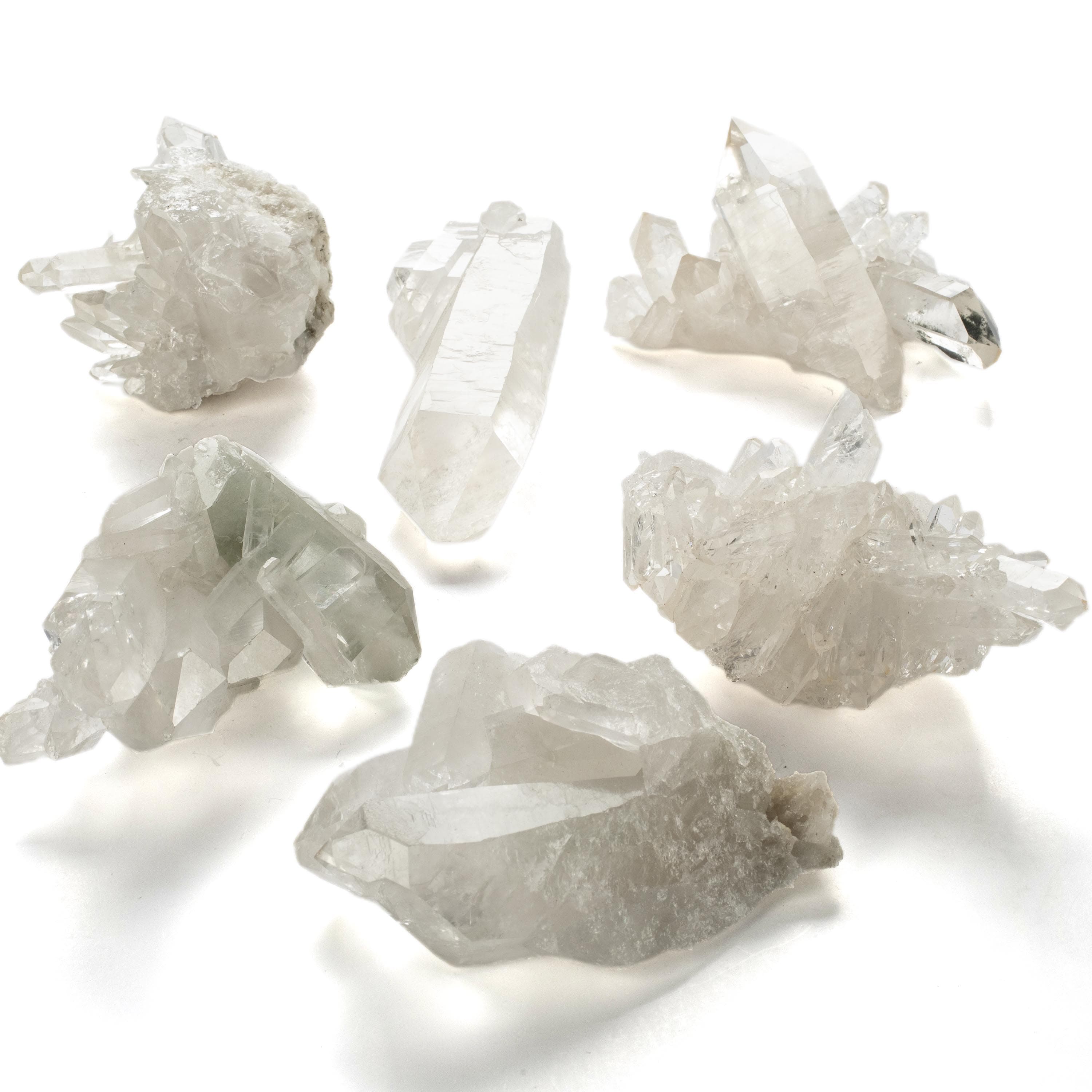 Kalifano Quartz Natural Crystal Quartz Cluster - 175 grams QC120