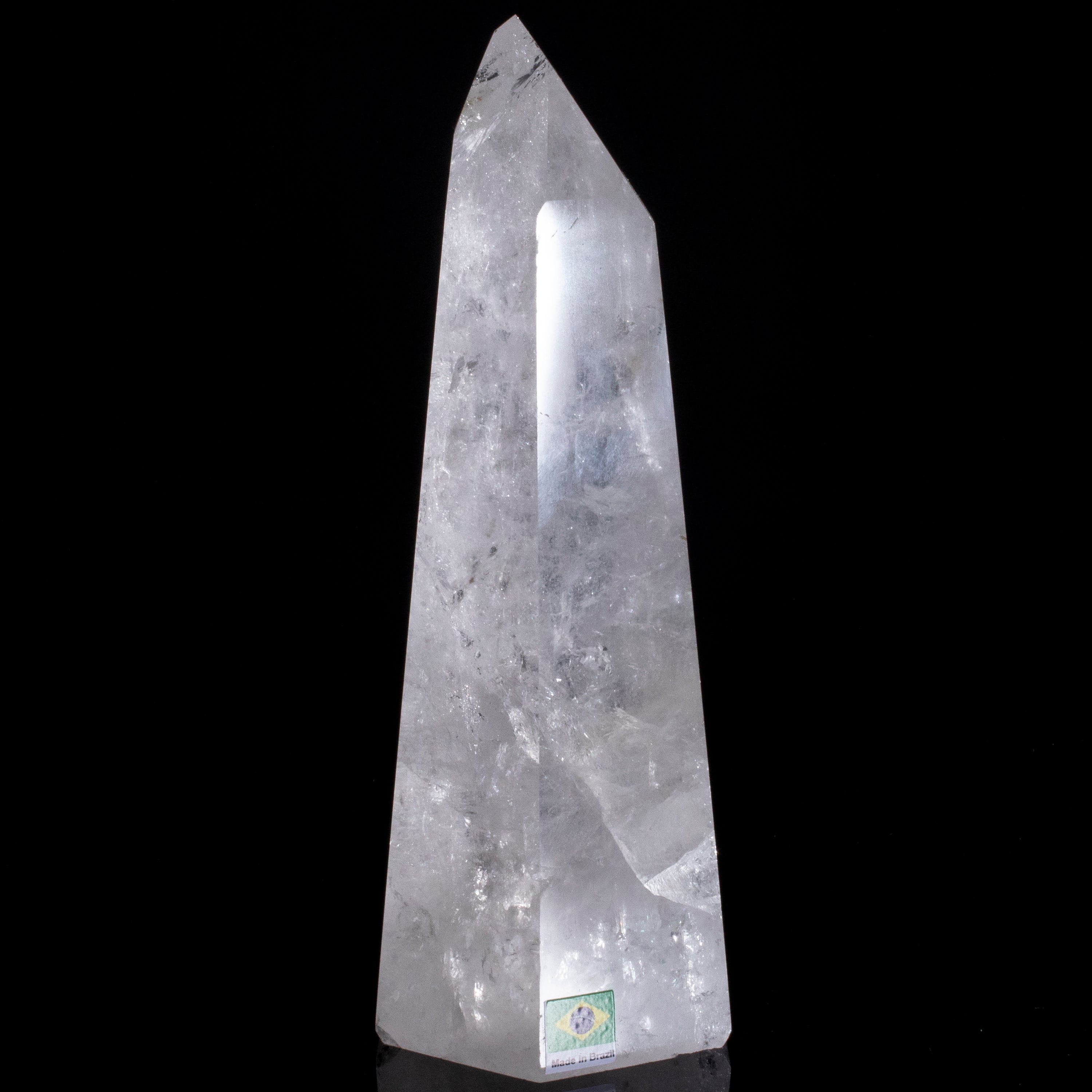 Kalifano Quartz Natural Quartz Obelisk from Brazil - 8" / 1,471 grams QZ1800.022