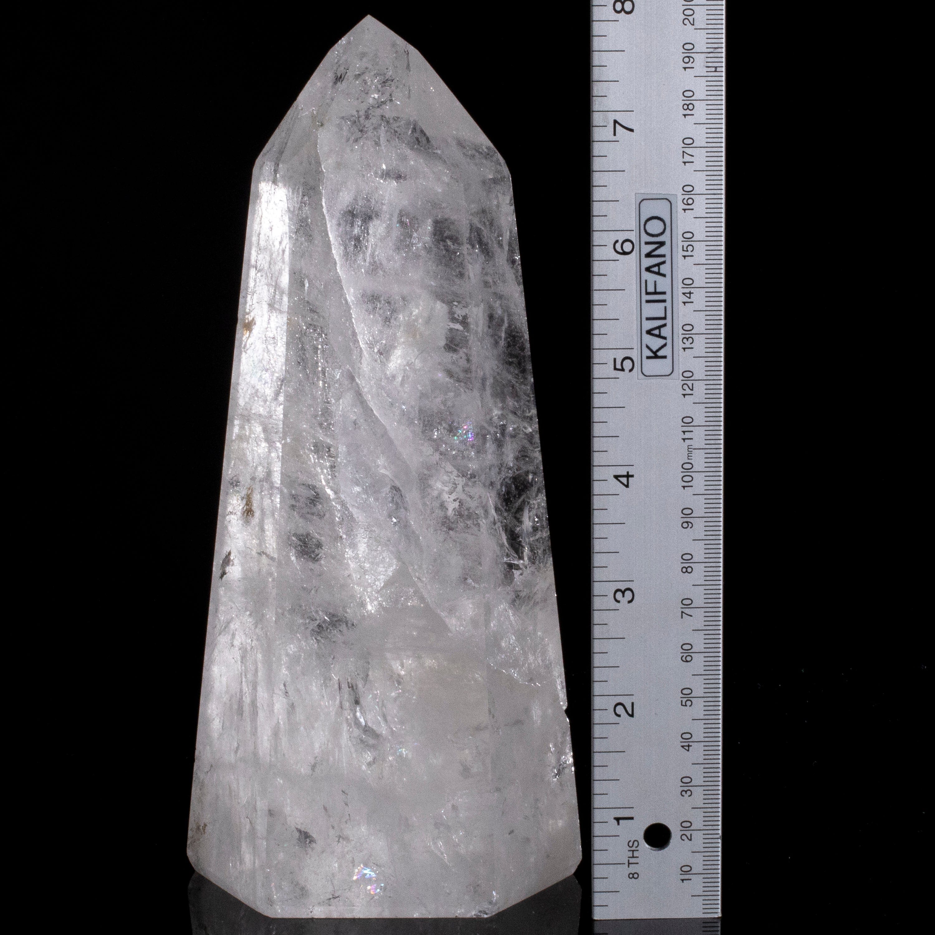 Kalifano Quartz Natural Quartz Obelisk from Brazil - 8" / 1,471 grams QZ1800.022