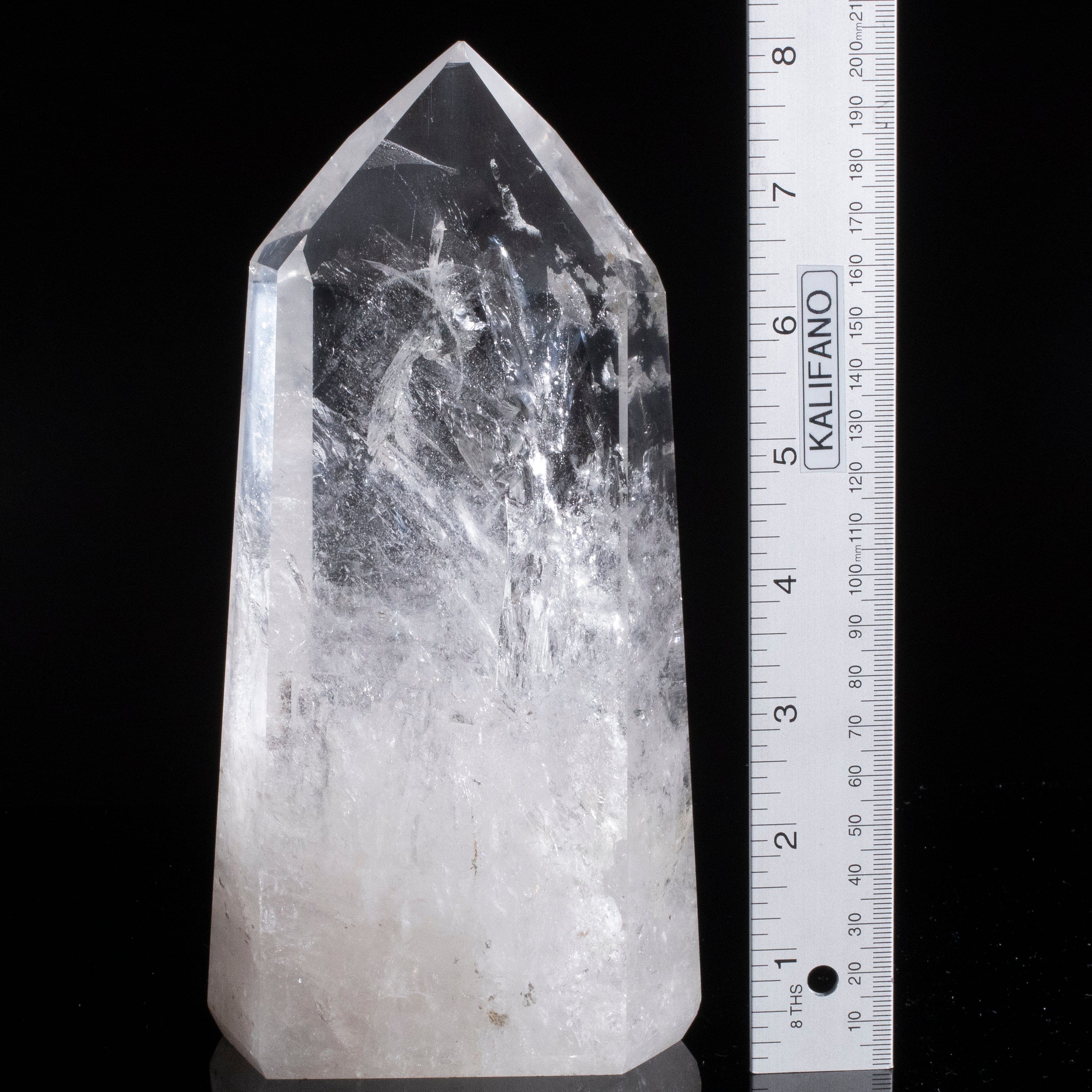 Kalifano Quartz Natural Quartz Obelisk from Brazil - 8" / 1,607 grams QZ2400.003
